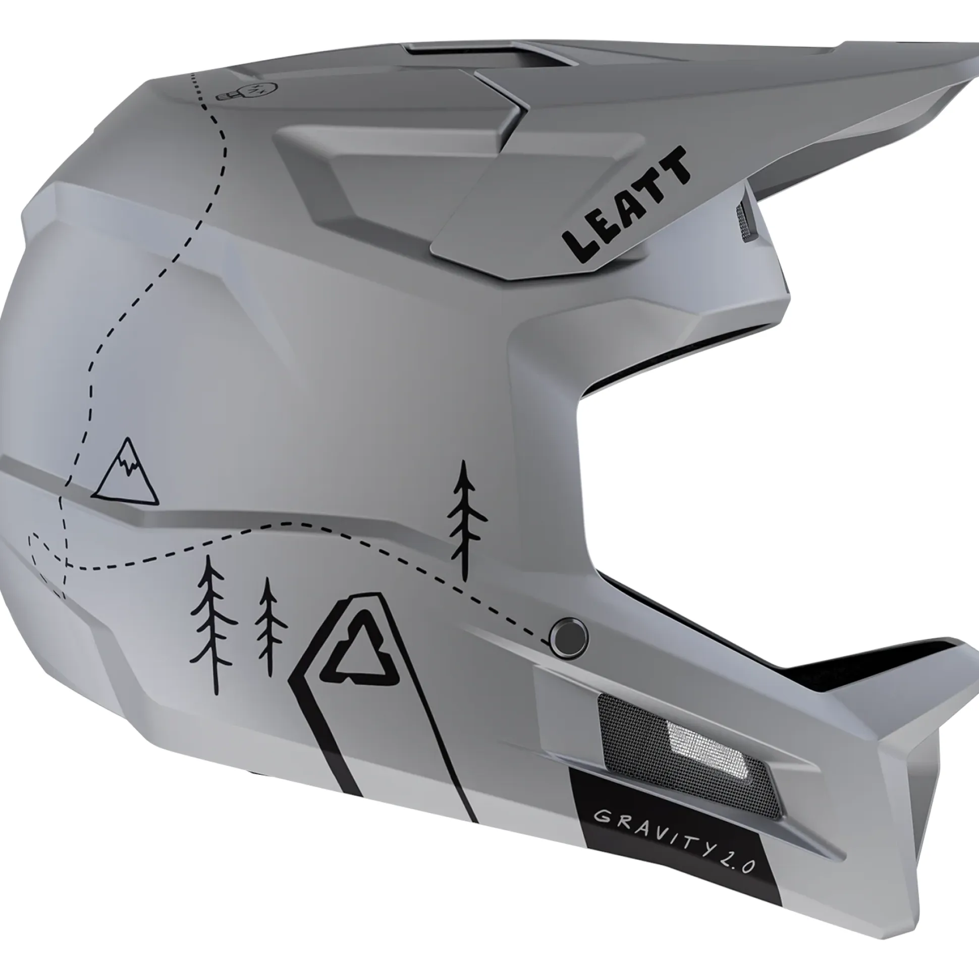 Casco Leatt MTB Gravity 2.0 - Grigio