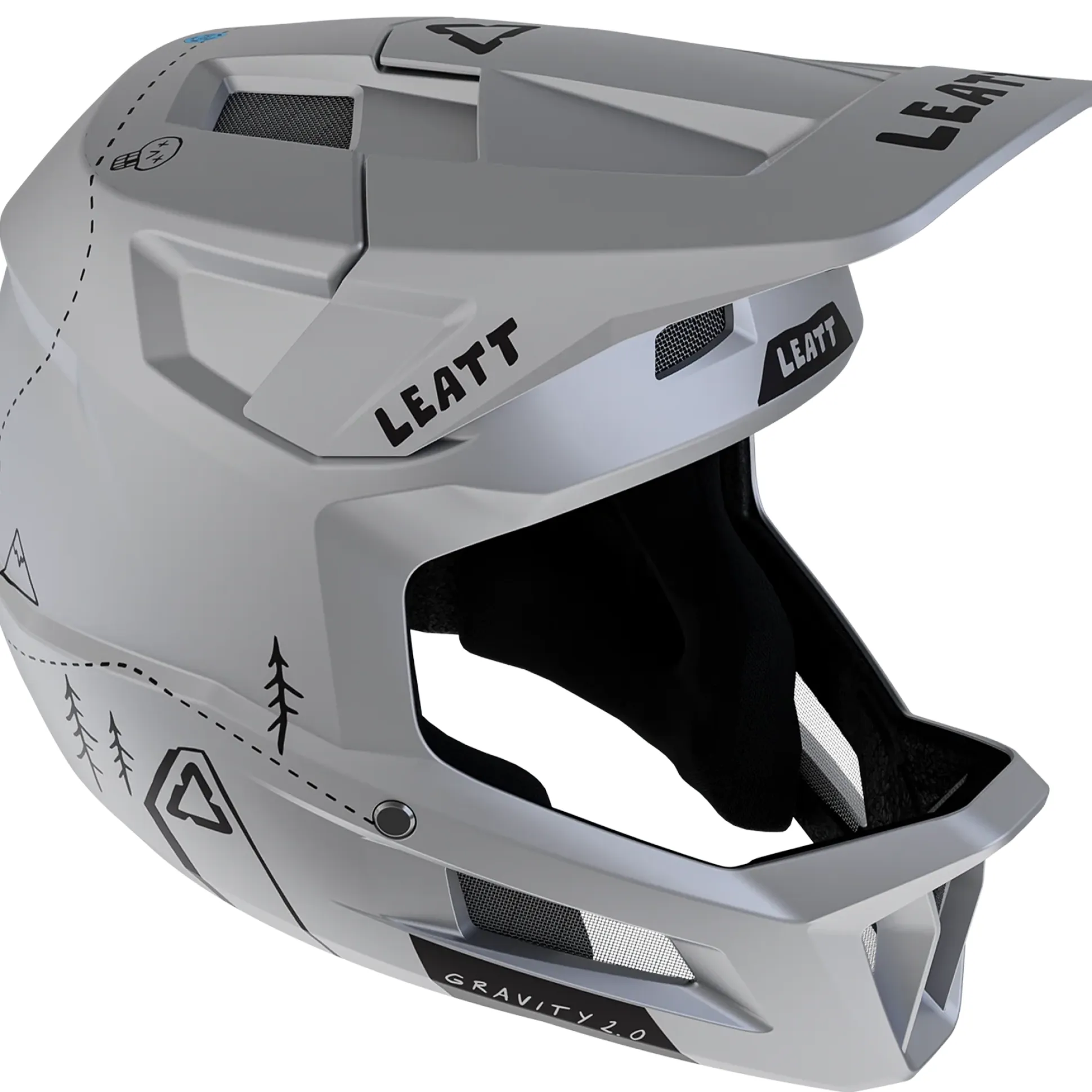 Casco Leatt MTB Gravity 2.0 - Grigio