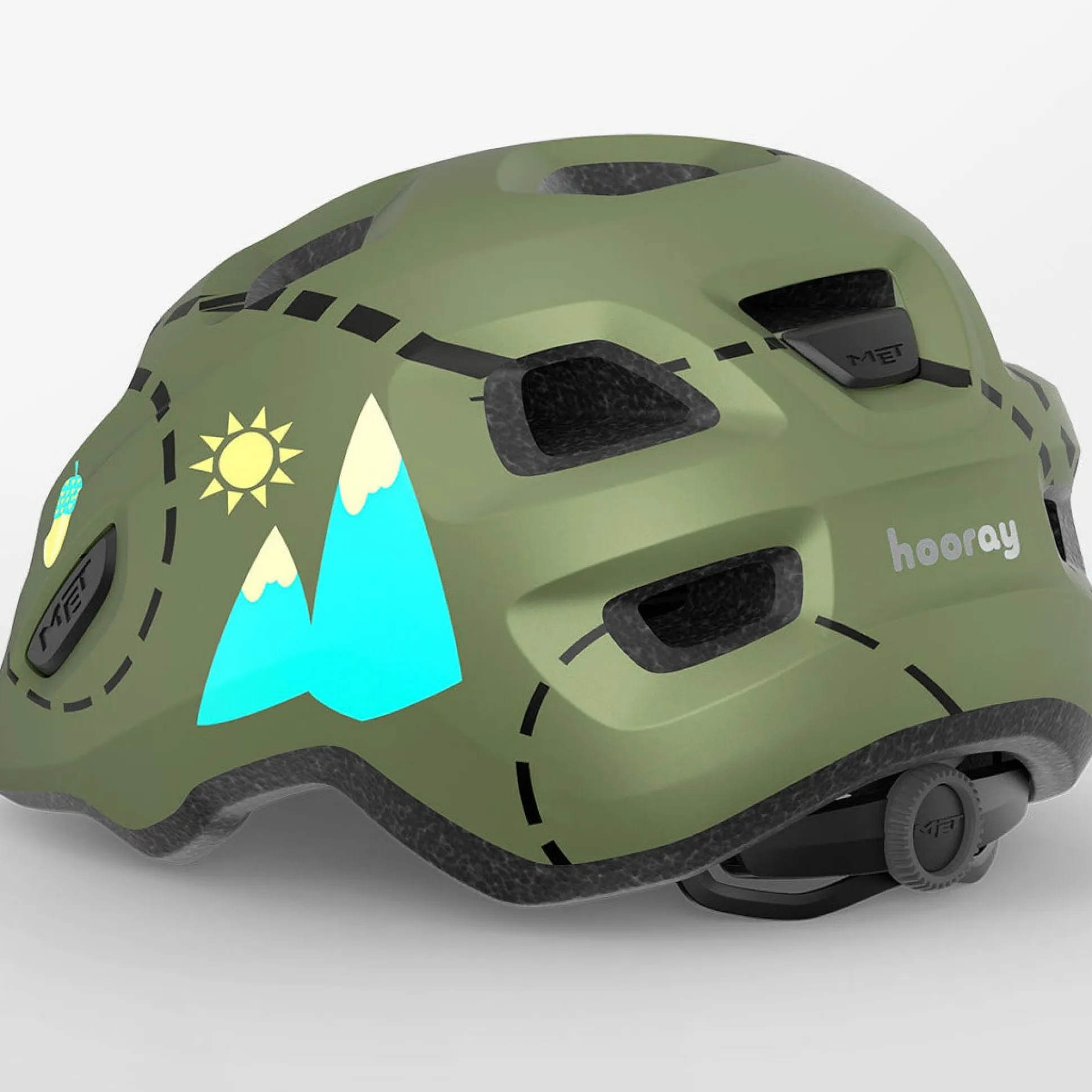 Casco Met Hooray - Verde scuro