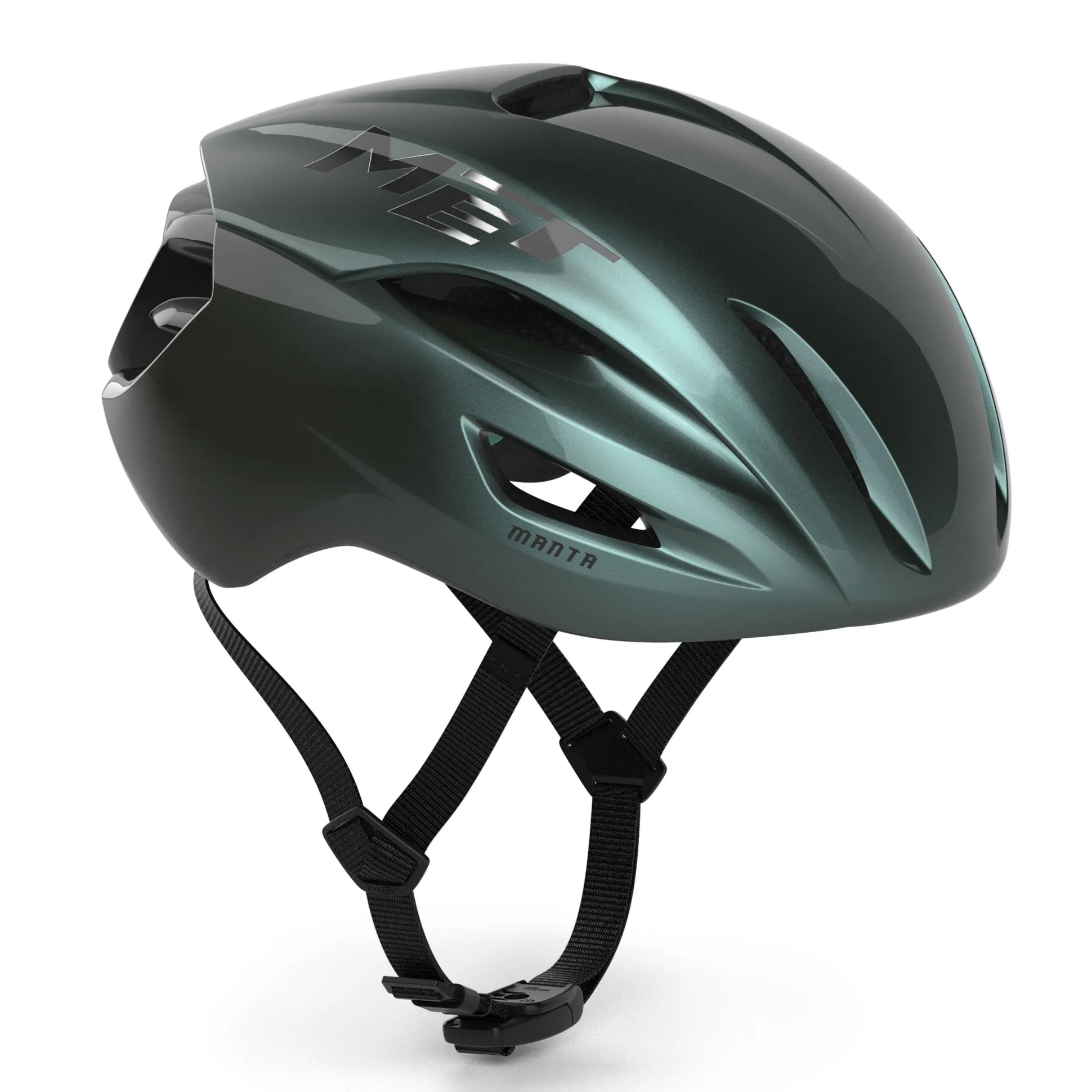 Casco Met Manta Mips - Verde blu