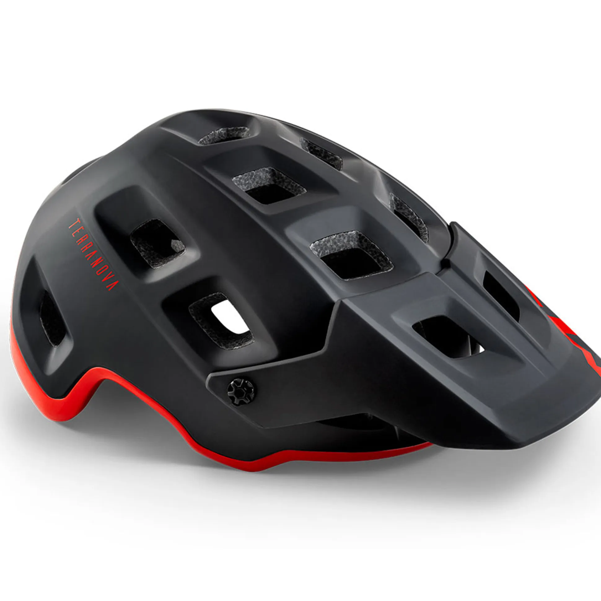 Casco Met Terranova - Nero rosso
