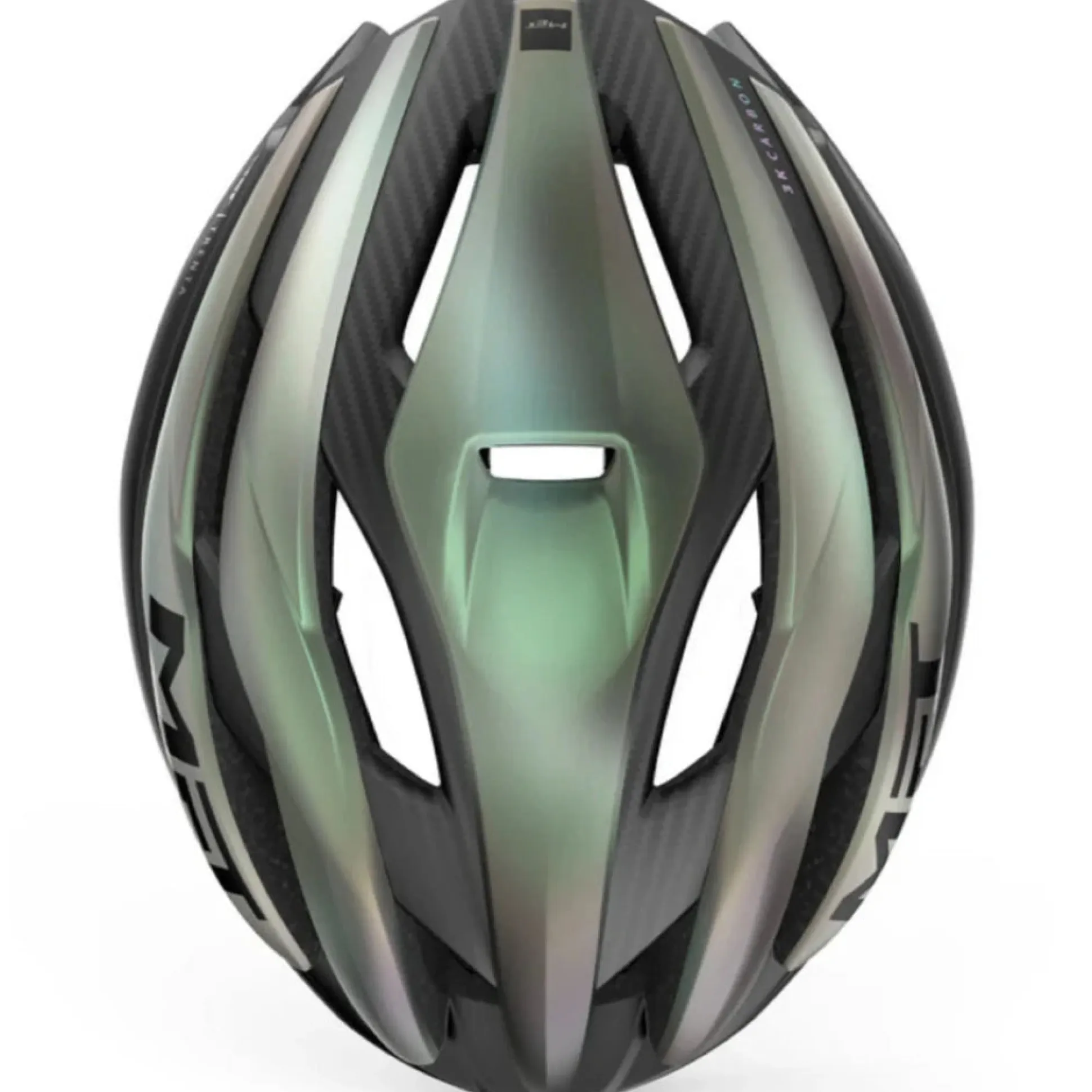 Casco Met Trenta 3K Carbon Mips - Verde grigio