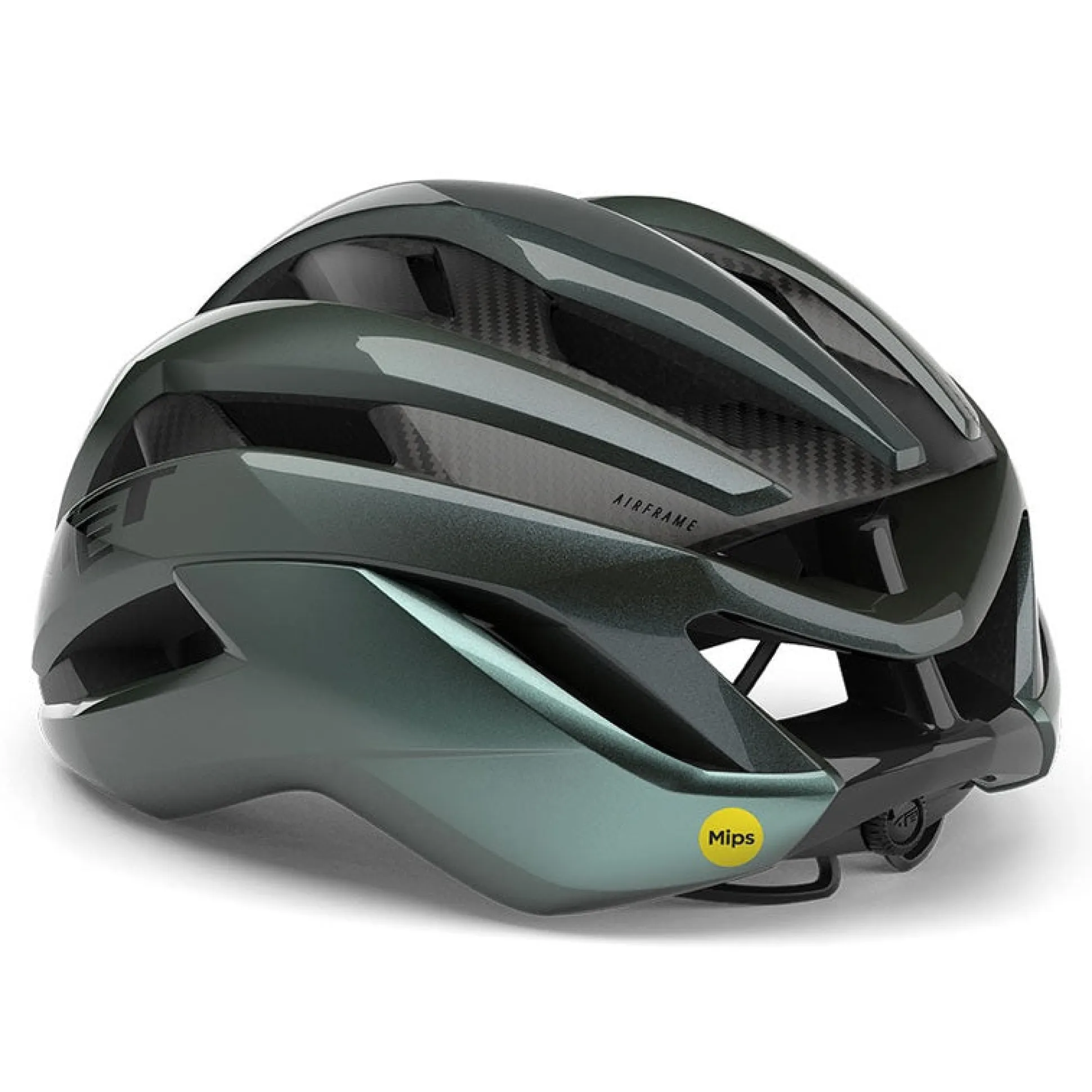 Casco Met Trenta 3K Carbon Mips - Verde lucido