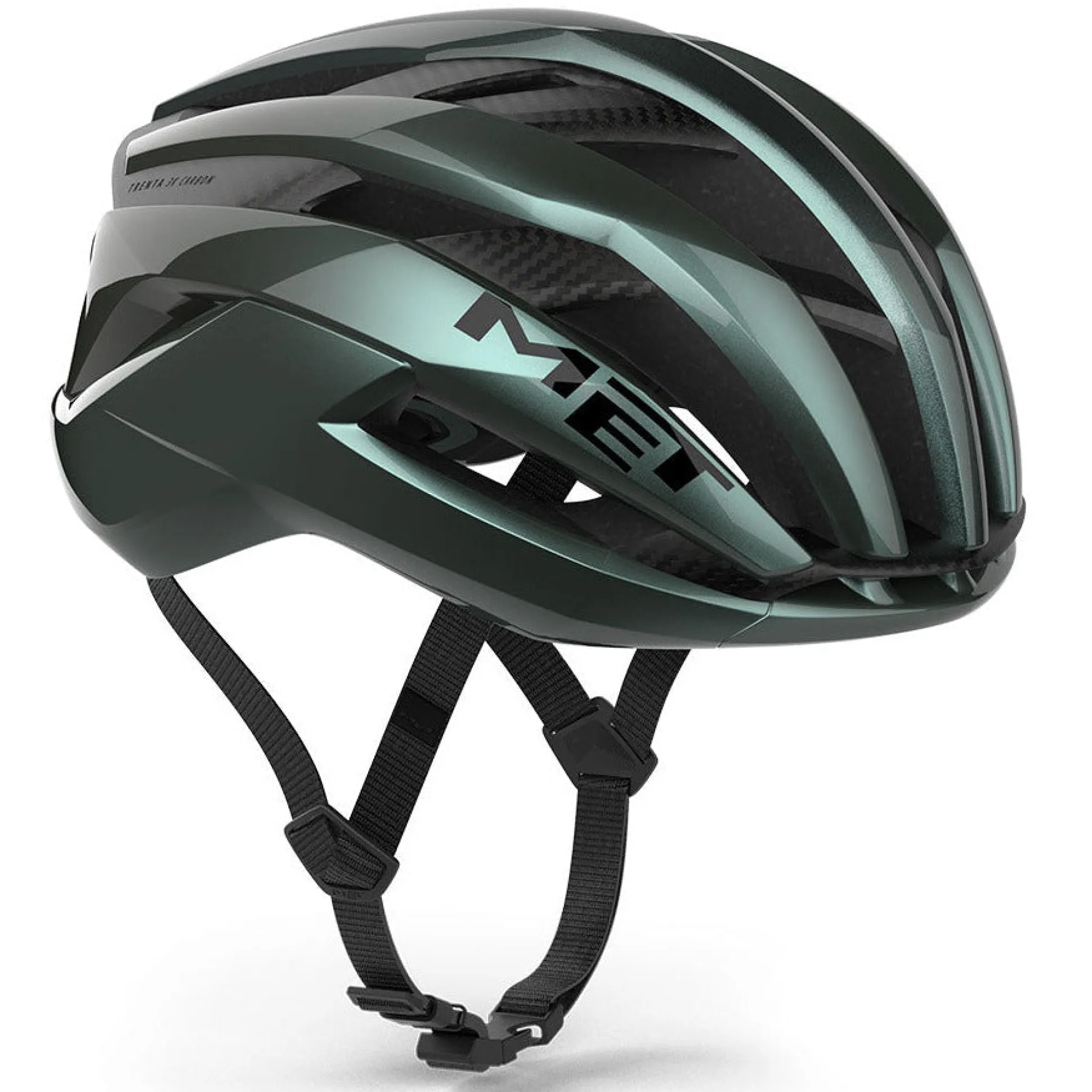Casco Met Trenta 3K Carbon Mips - Verde lucido