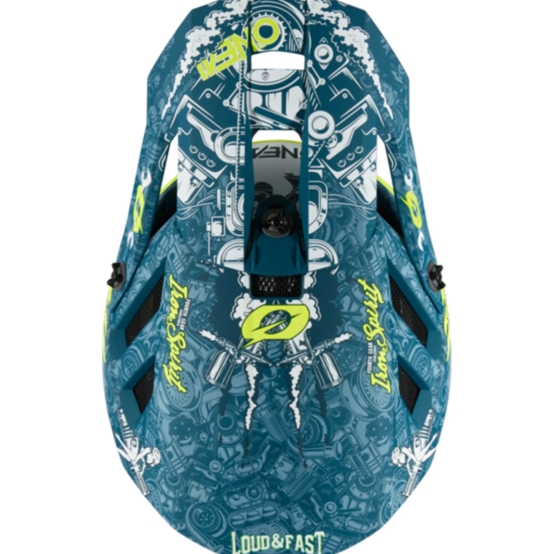 Casco O'neal Blade Polyacrylite HR - Blu verde