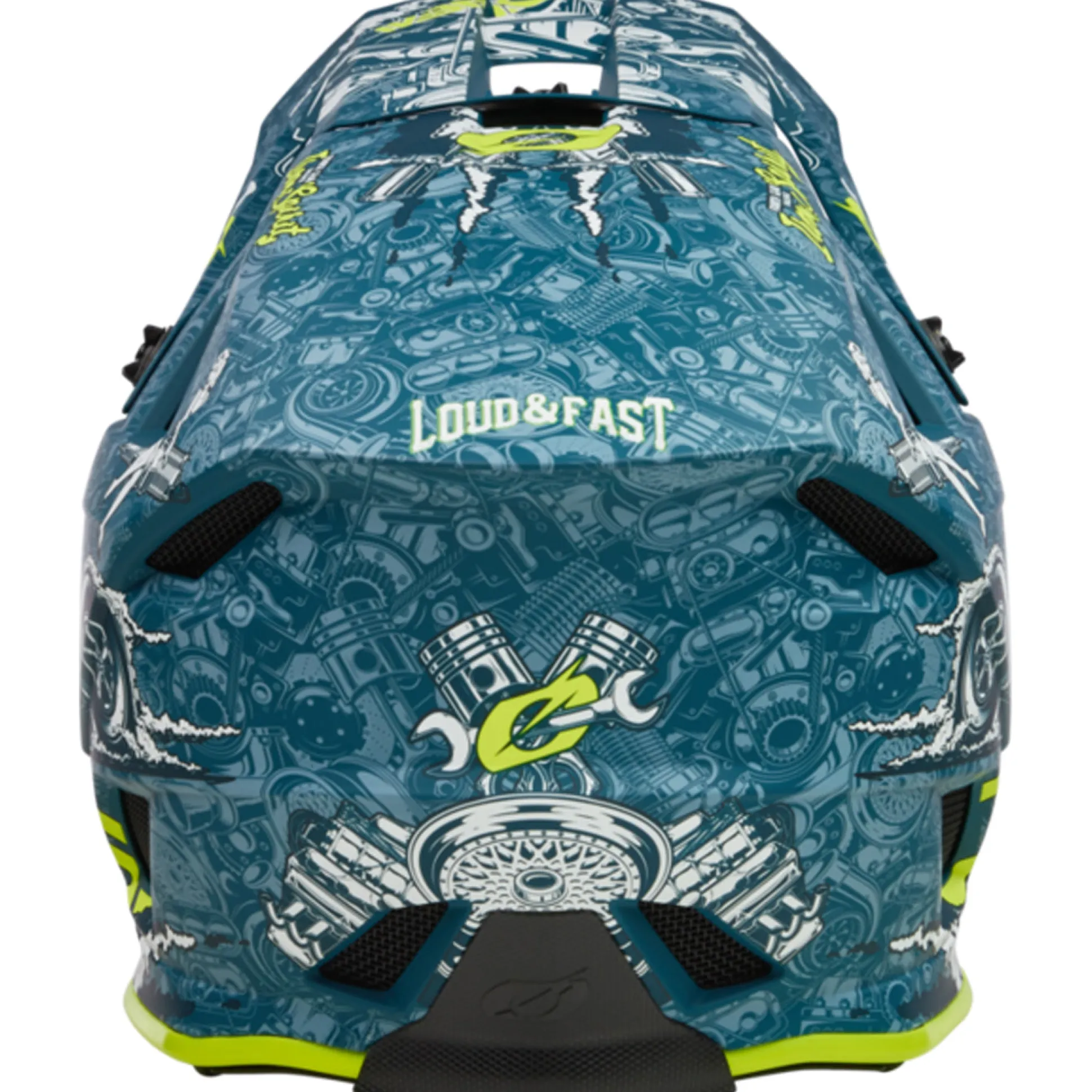 Casco O'neal Blade Polyacrylite HR - Blu verde