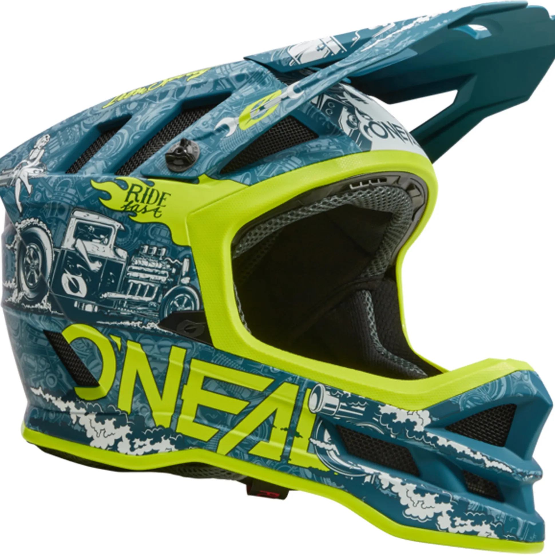 Casco O'neal Blade Polyacrylite HR - Blu verde