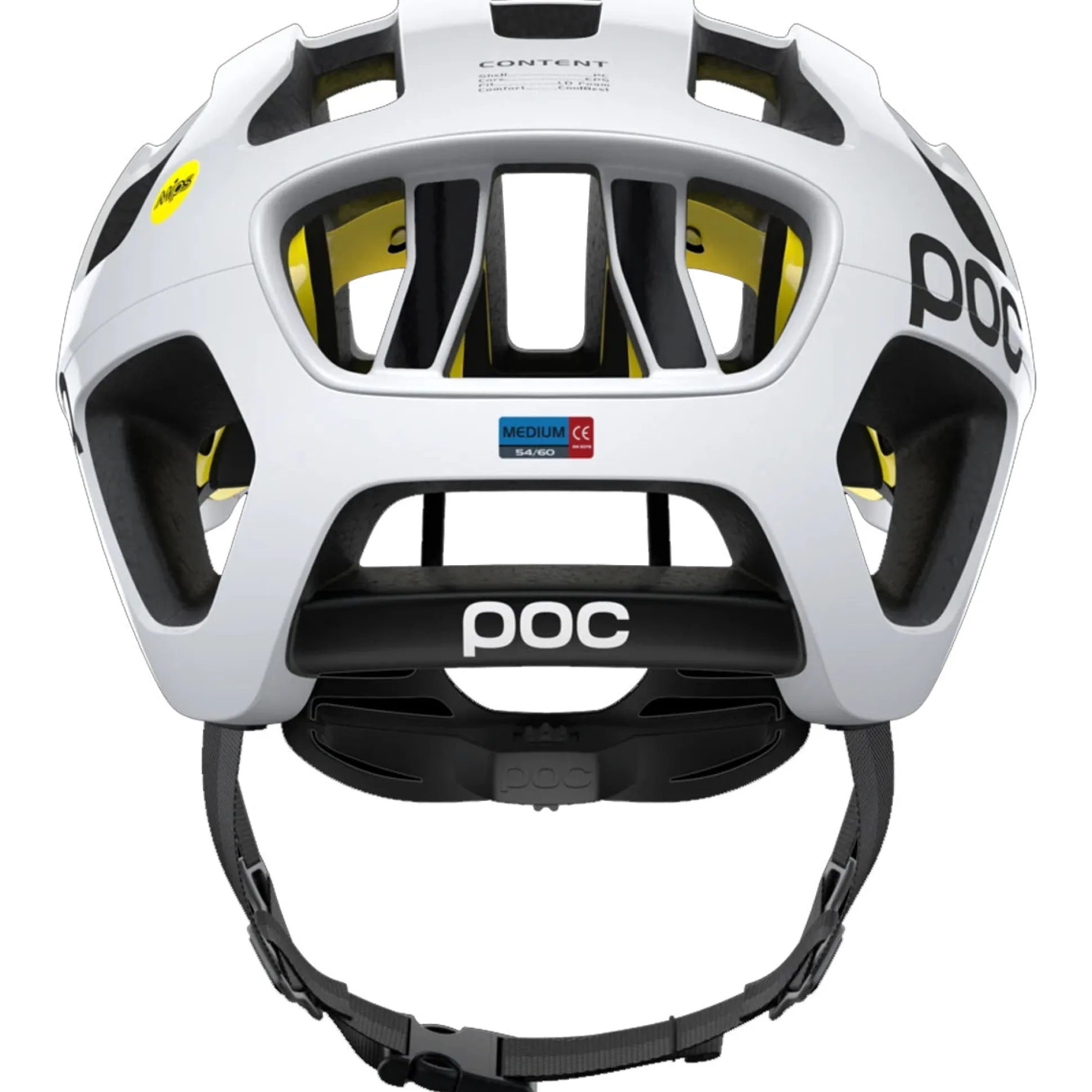 Casco Poc Octal Mips - Bianco nero