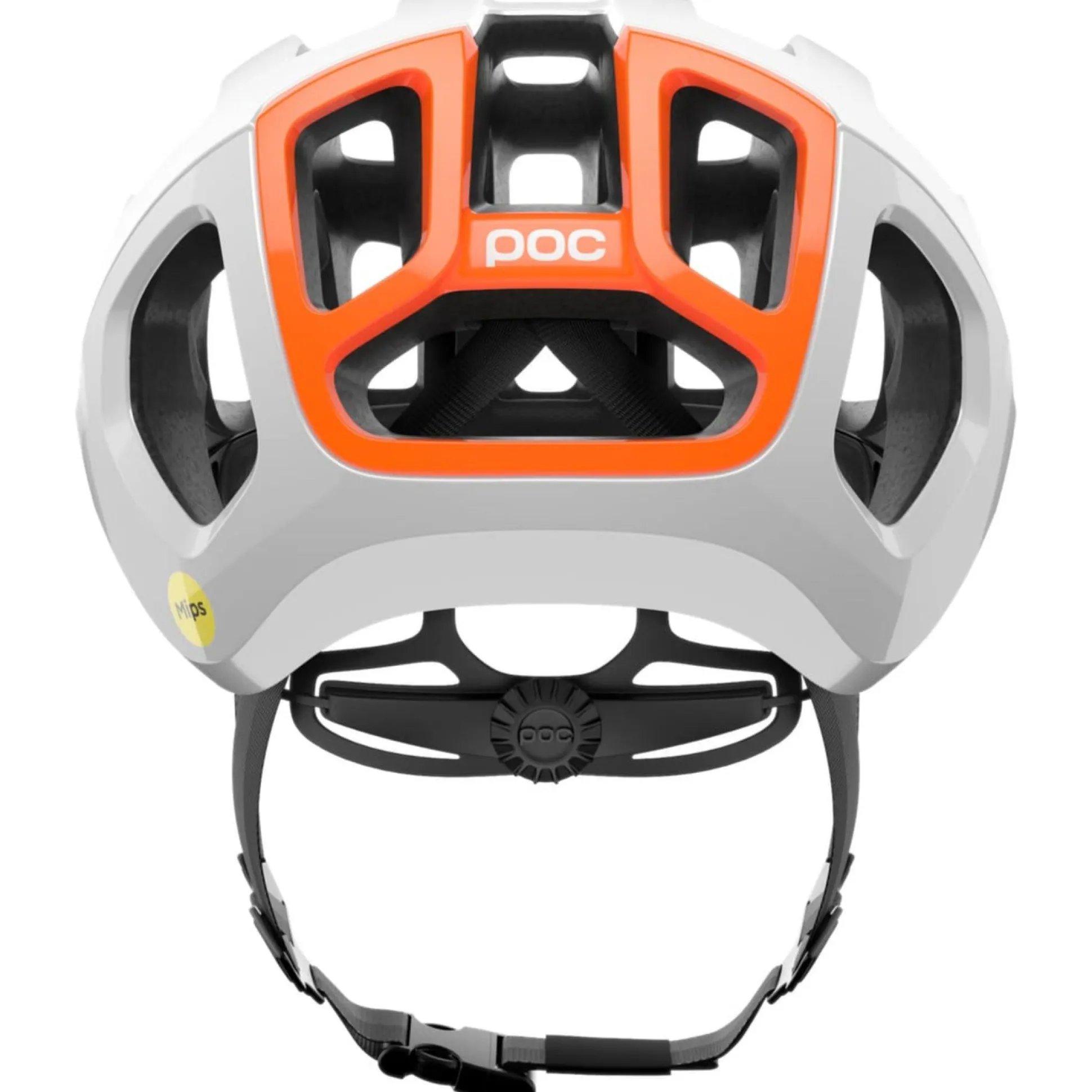 Casco Poc Ventral Air Mips - Bianco arancio