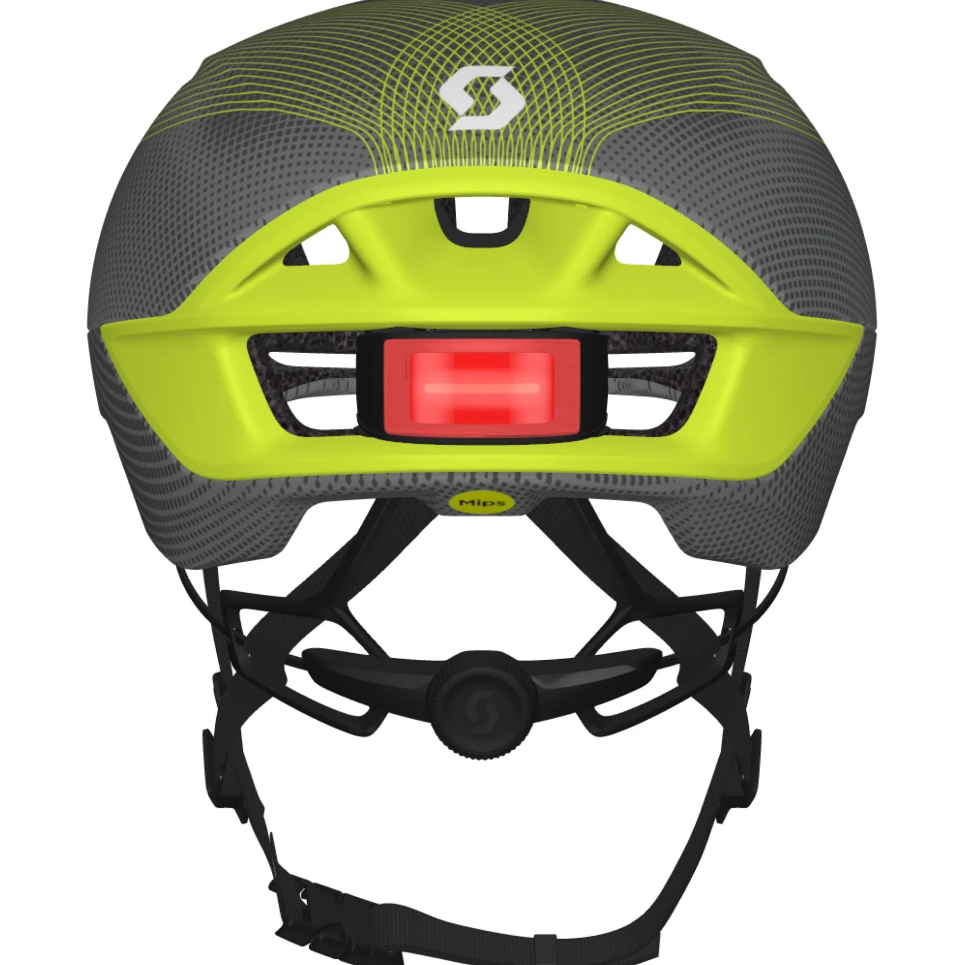 Casco Scott Cadence Plus - Grigio giallo