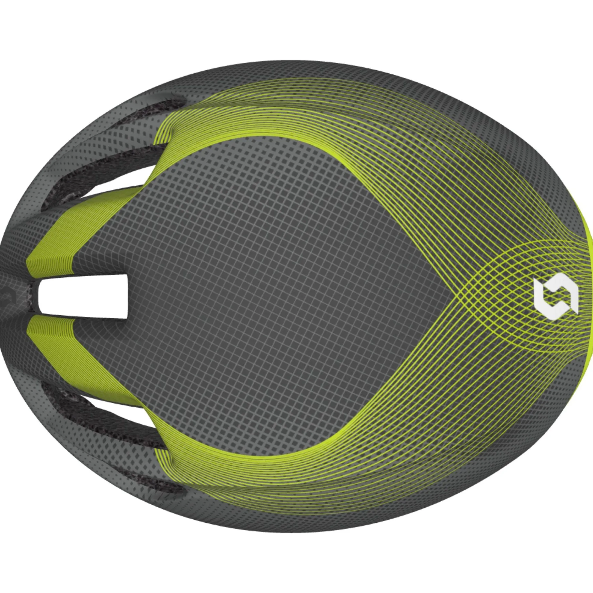 Casco Scott Cadence Plus - Grigio giallo