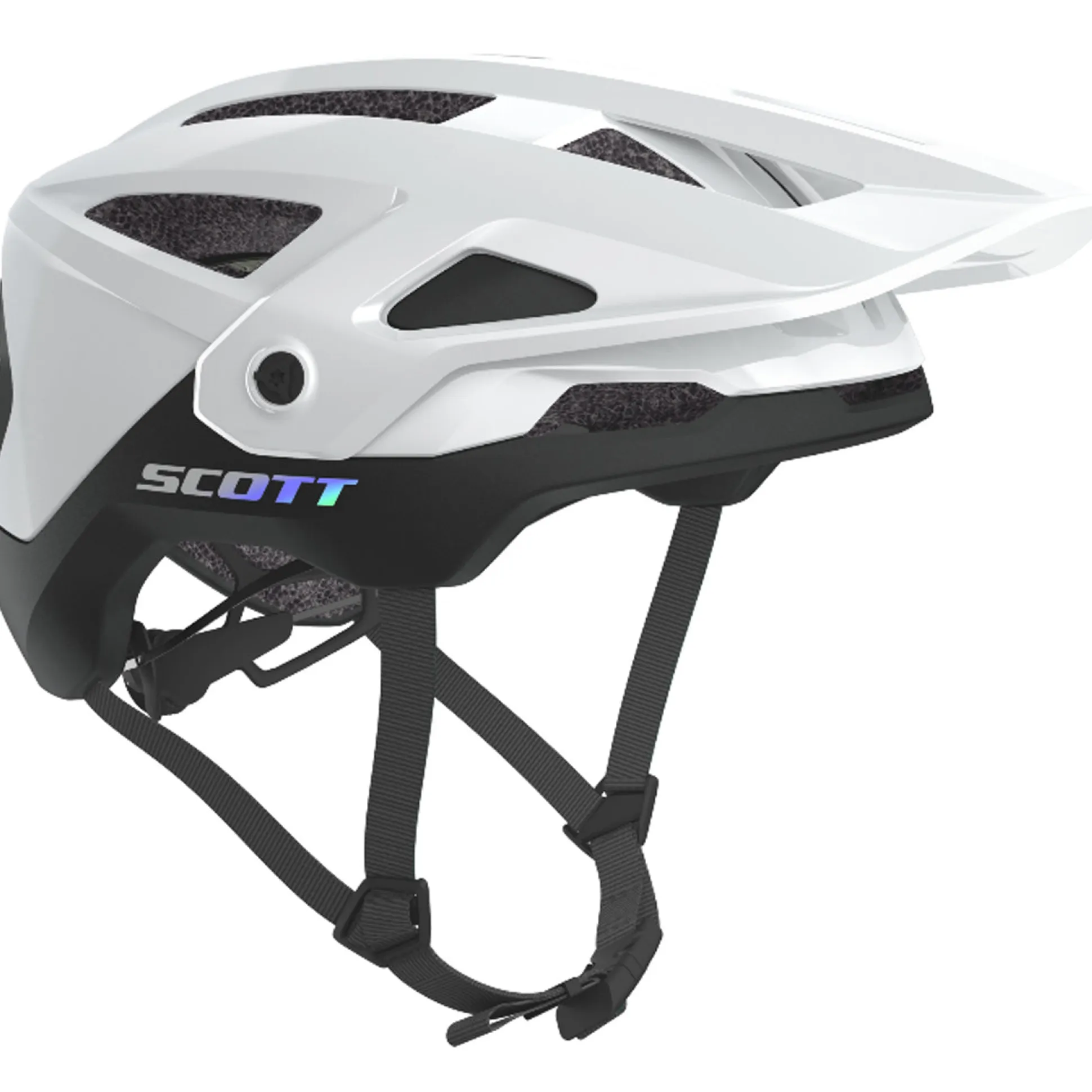 Casco Scott Stego Plus - Bianco nero