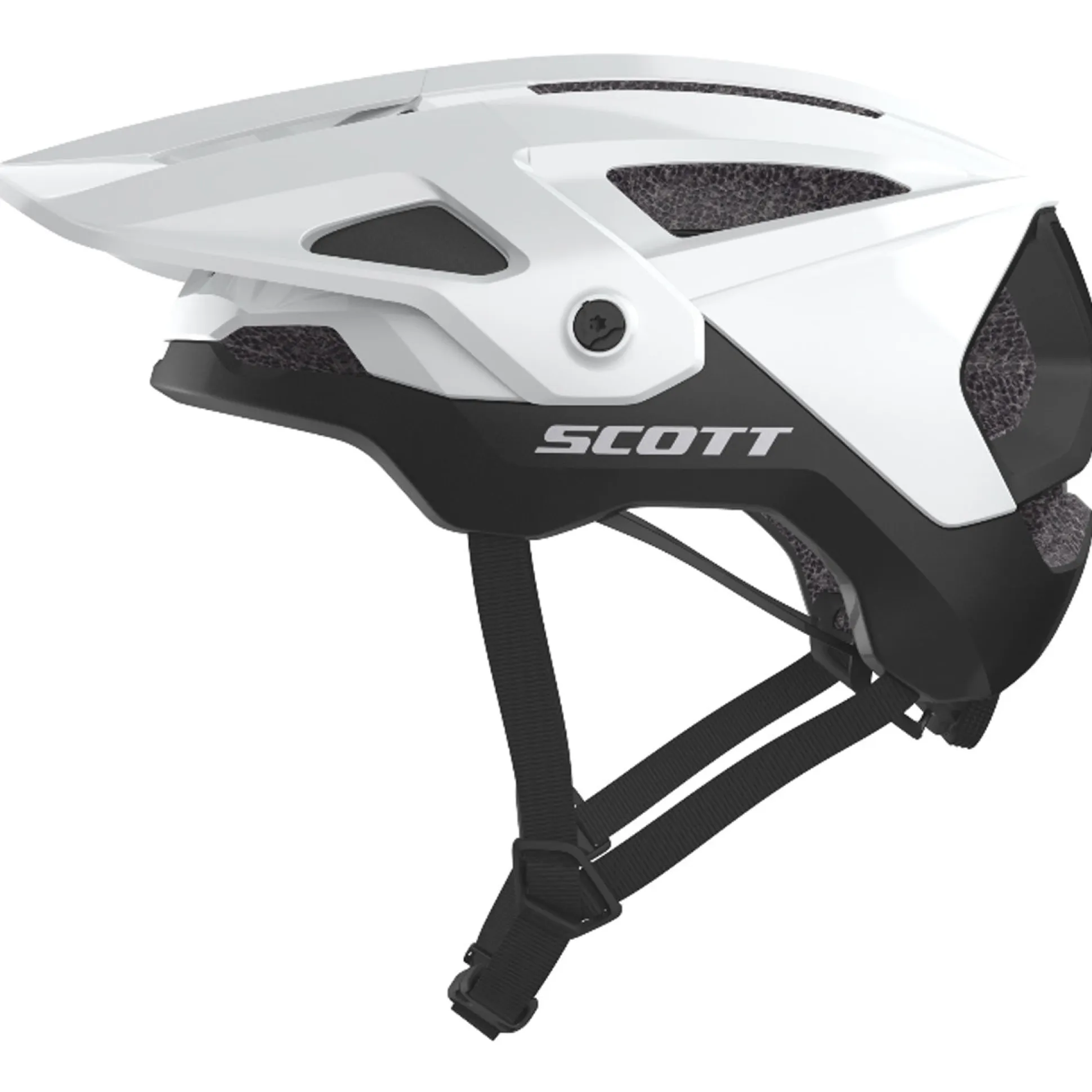 Casco Scott Stego Plus - Bianco nero