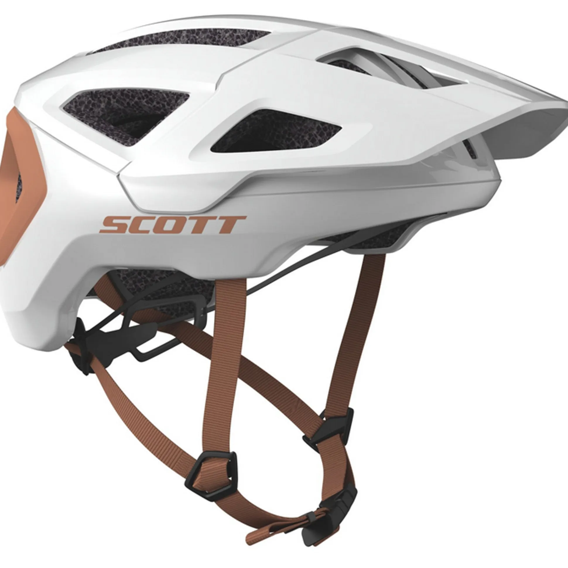 Casco Scott Tago Plus - Bianco marrone