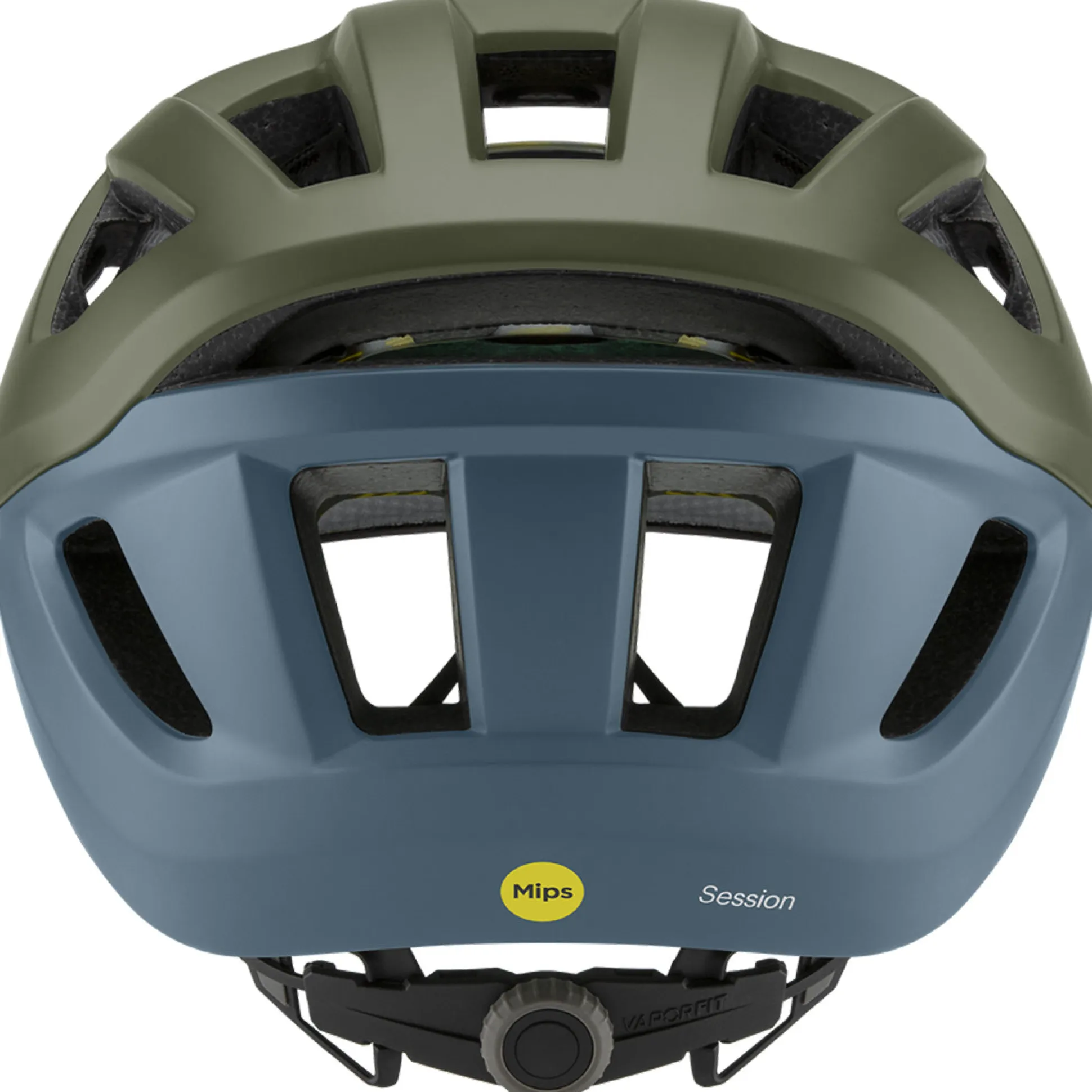 Casco Smith Session Mips - Verde grigio