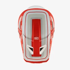 Casco 100% Status - Bianco rosso