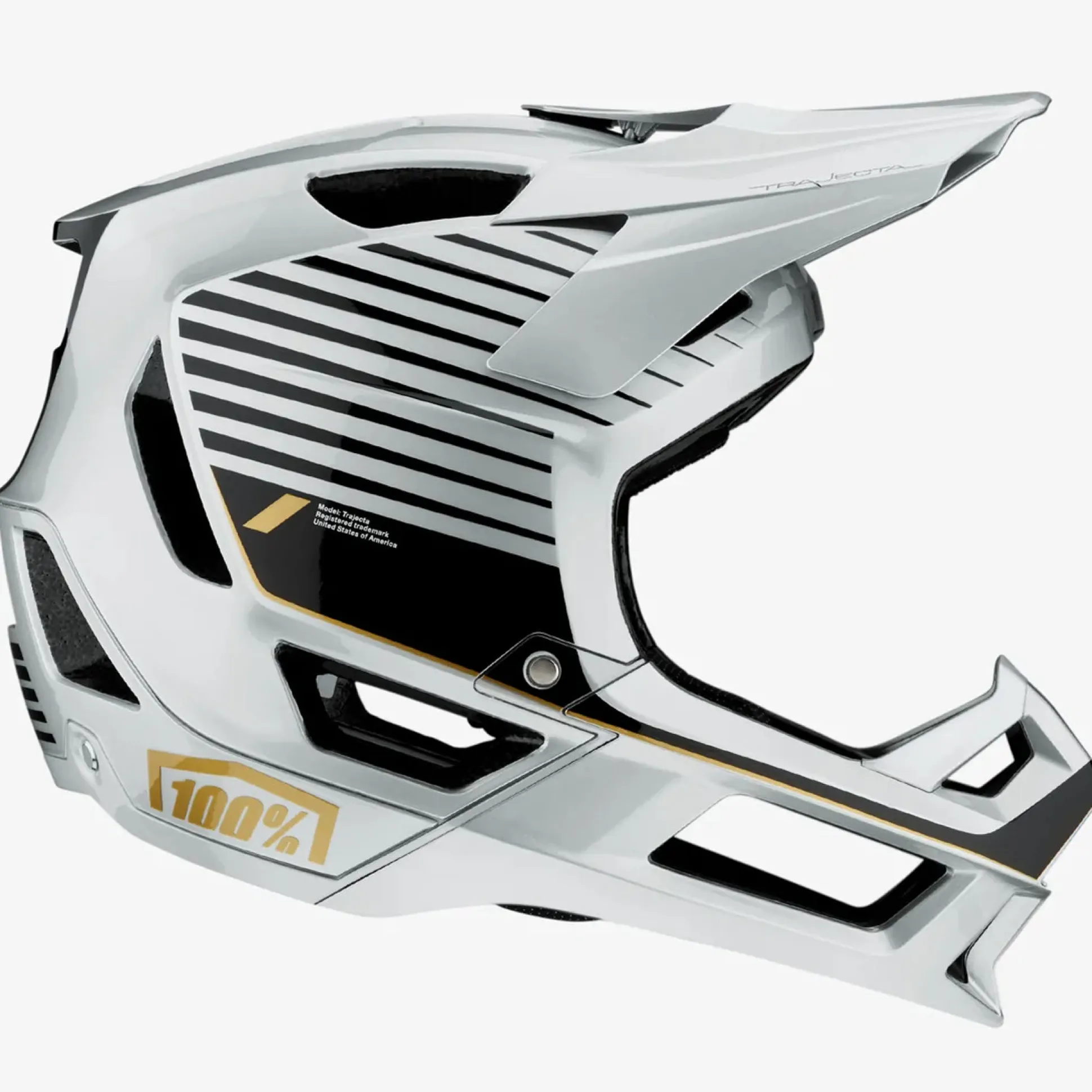 Casco 100% Trajecta w/Fidlock - Silver