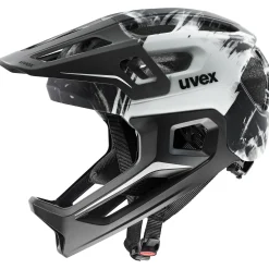 Casco Uvex React Junior Fullface - Nero bianco