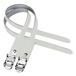Cinghie per pedali doppie Brn Leather - Bianco