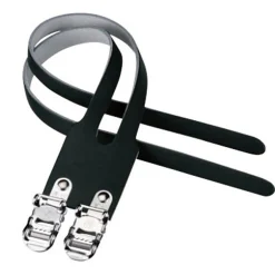 Cinghie per pedali doppie Brn Leather - Nero