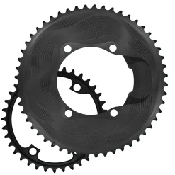 Corone Alugear Aero 2x12 110 BCD 4b Shimano Asymmetric - 52-36T