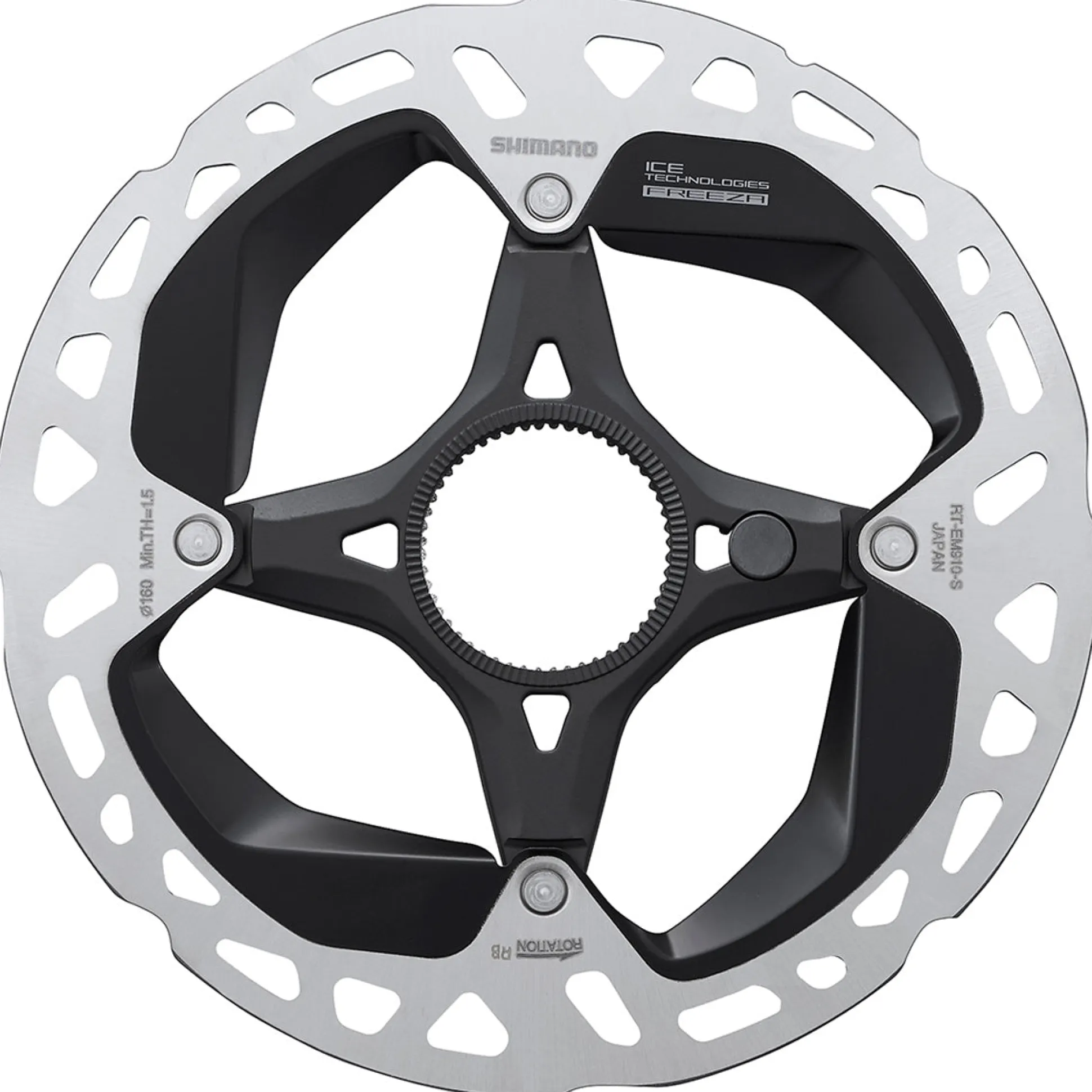 Disco Shimano Center Lock RT-EM910 Ice-Tech Freeza - 180mm
