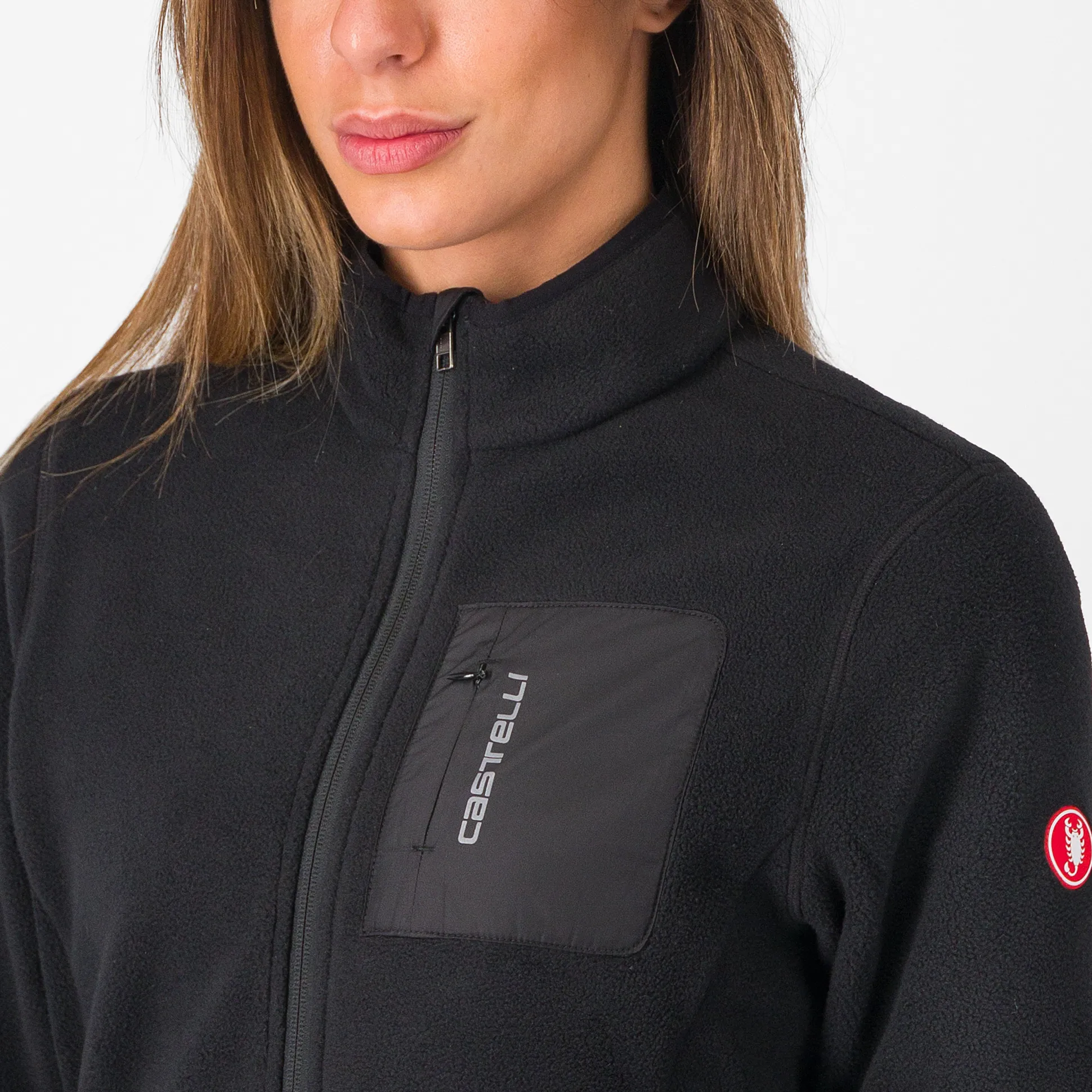 Giacca donna Castelli Classico Fleece - Nero