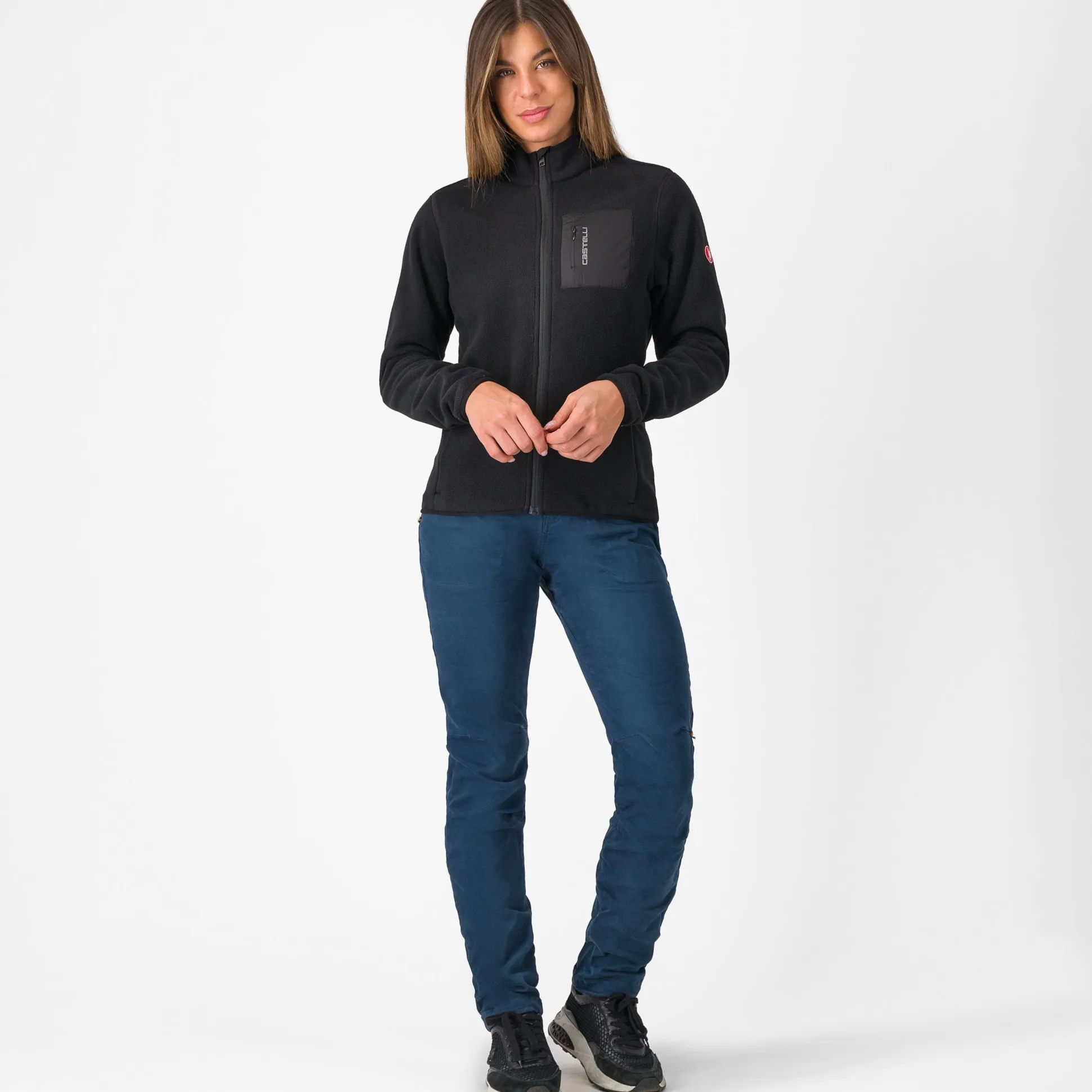 Giacca donna Castelli Classico Fleece - Nero