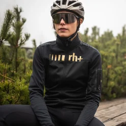 Giacca donna Rh+ Logo Thermo - Nero oro