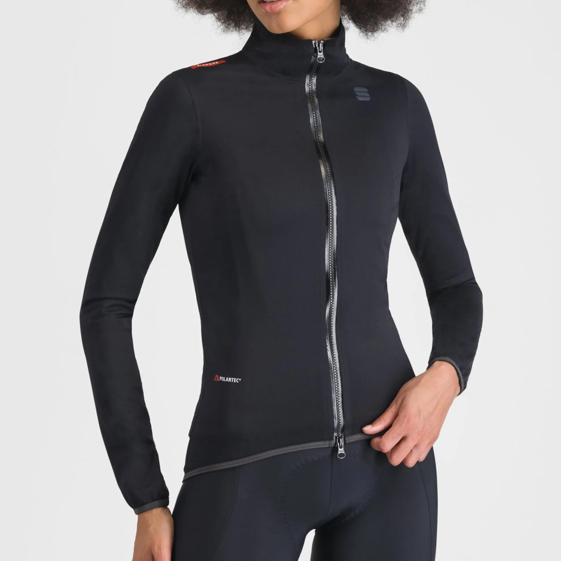 Giacca donna Sportful Fiandre Aqua - Nero