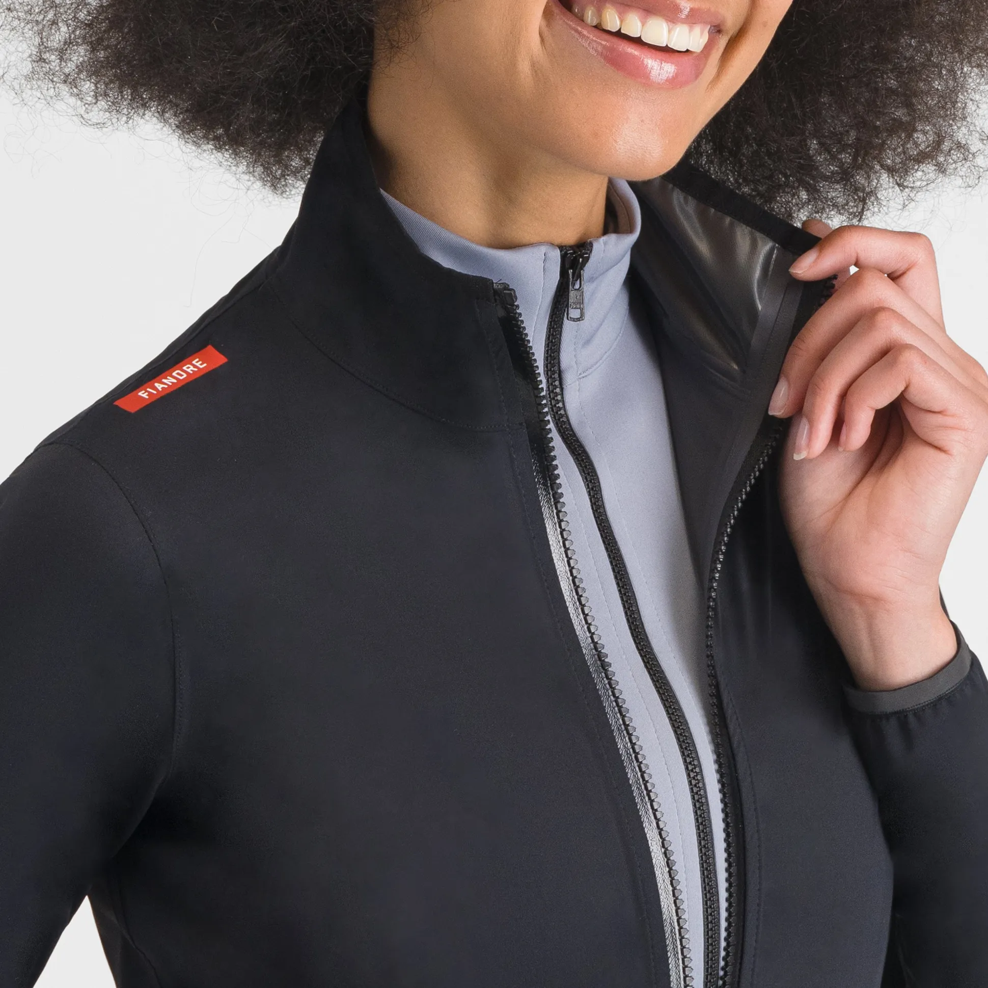 Giacca donna Sportful Fiandre Aqua - Nero