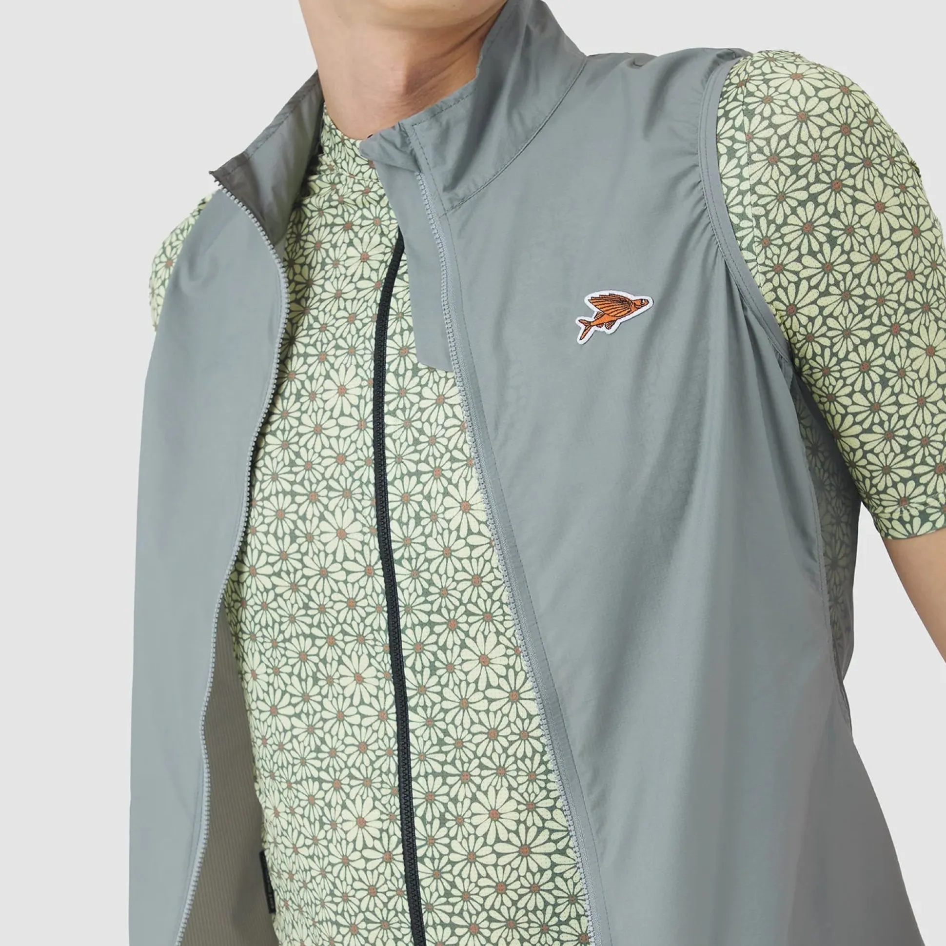 Gilet Cafe du Cycliste Edith - Grigio