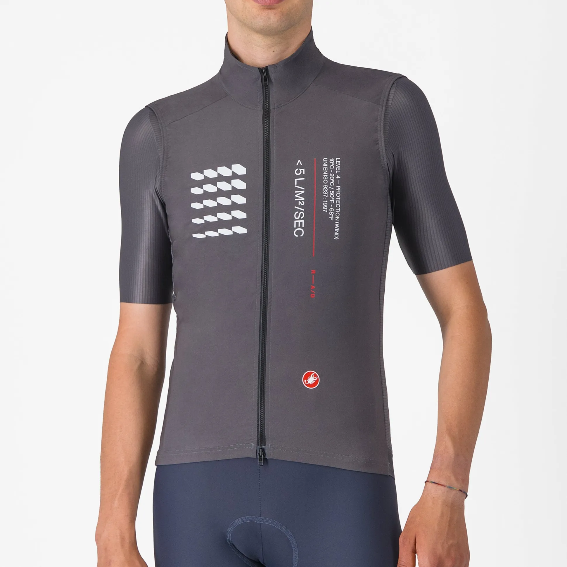 Gilet Castelli Espresso R-A/D - Grigio