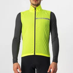 Gilet Castelli Squadra Stretch - Giallo Fluo