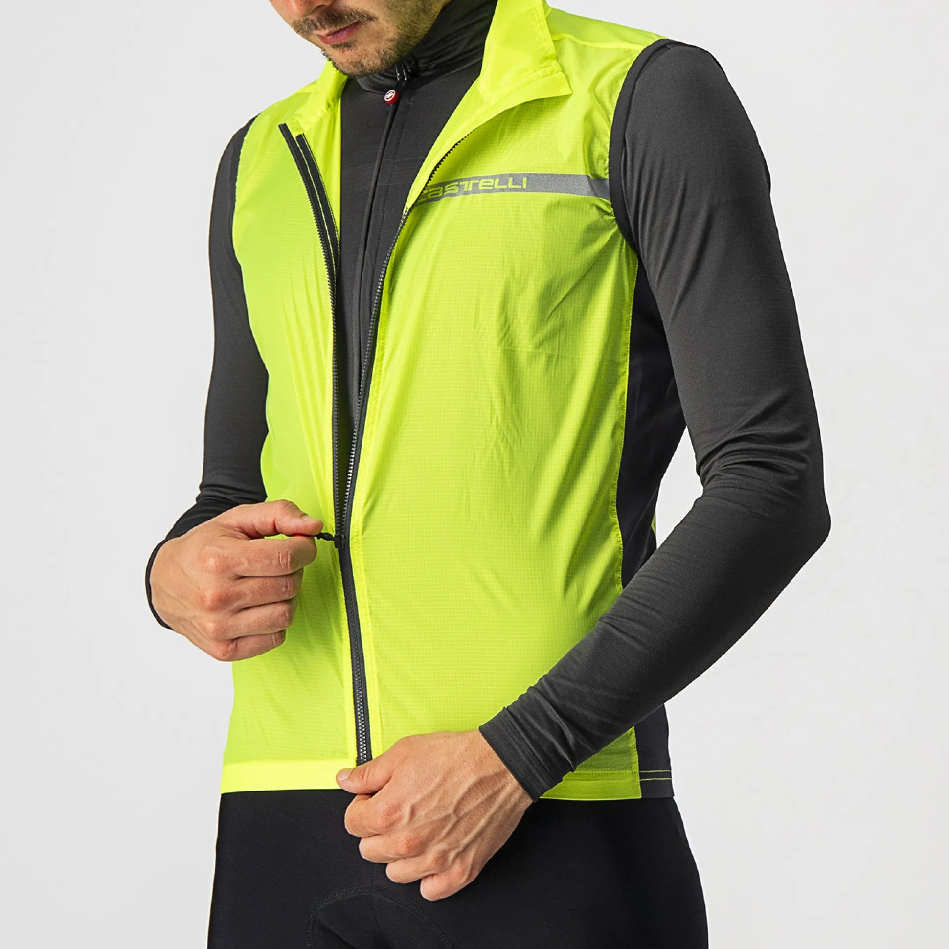 Gilet Castelli Squadra Stretch - Giallo Fluo