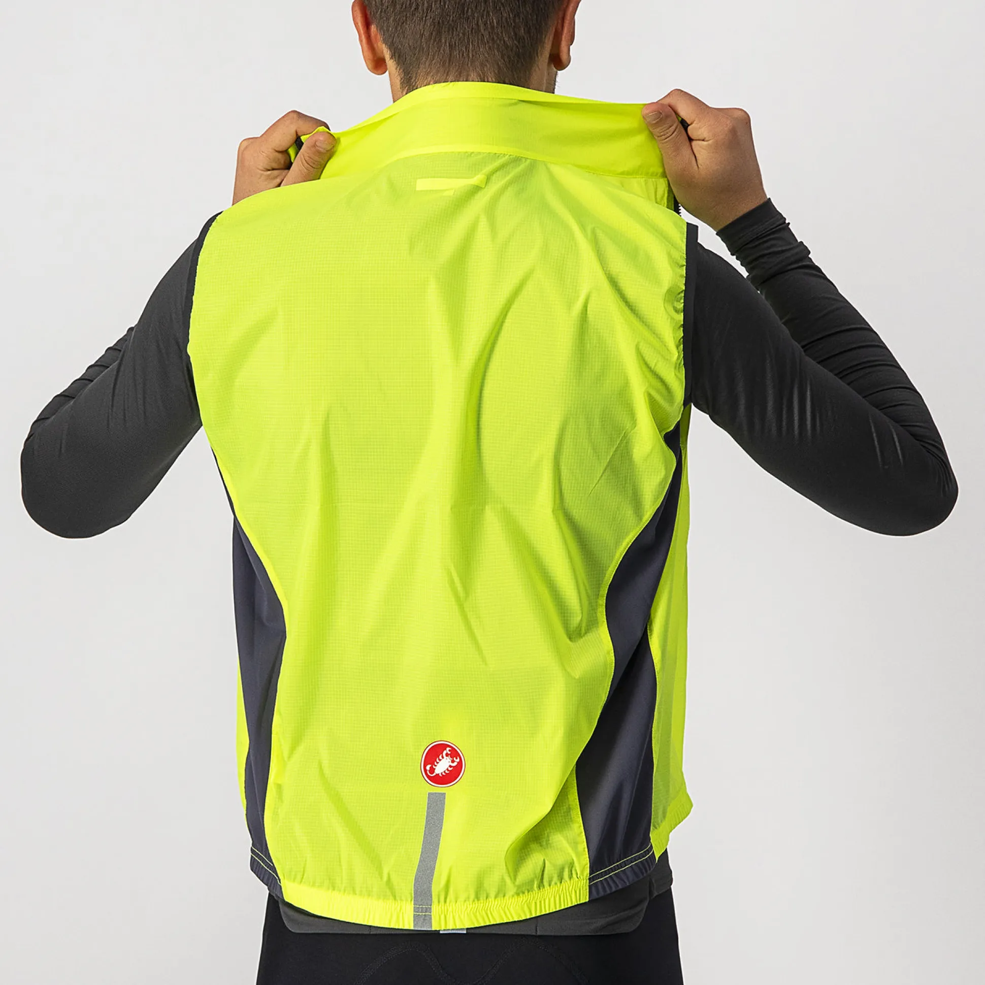 Gilet Castelli Squadra Stretch - Giallo Fluo