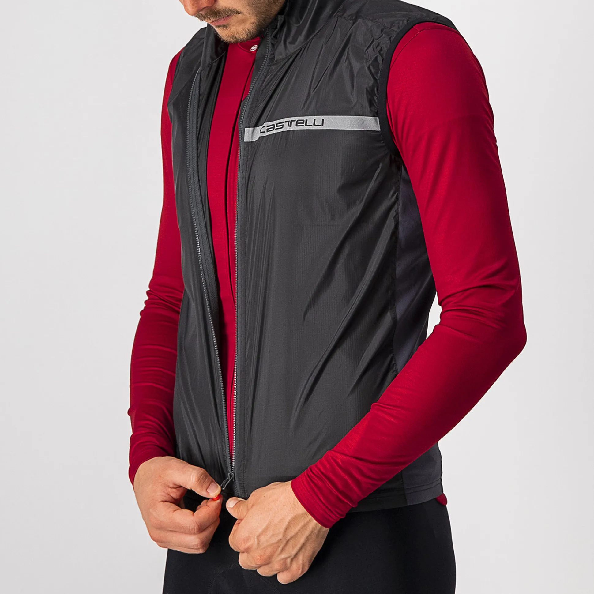 Gilet Castelli Squadra Stretch - Nero