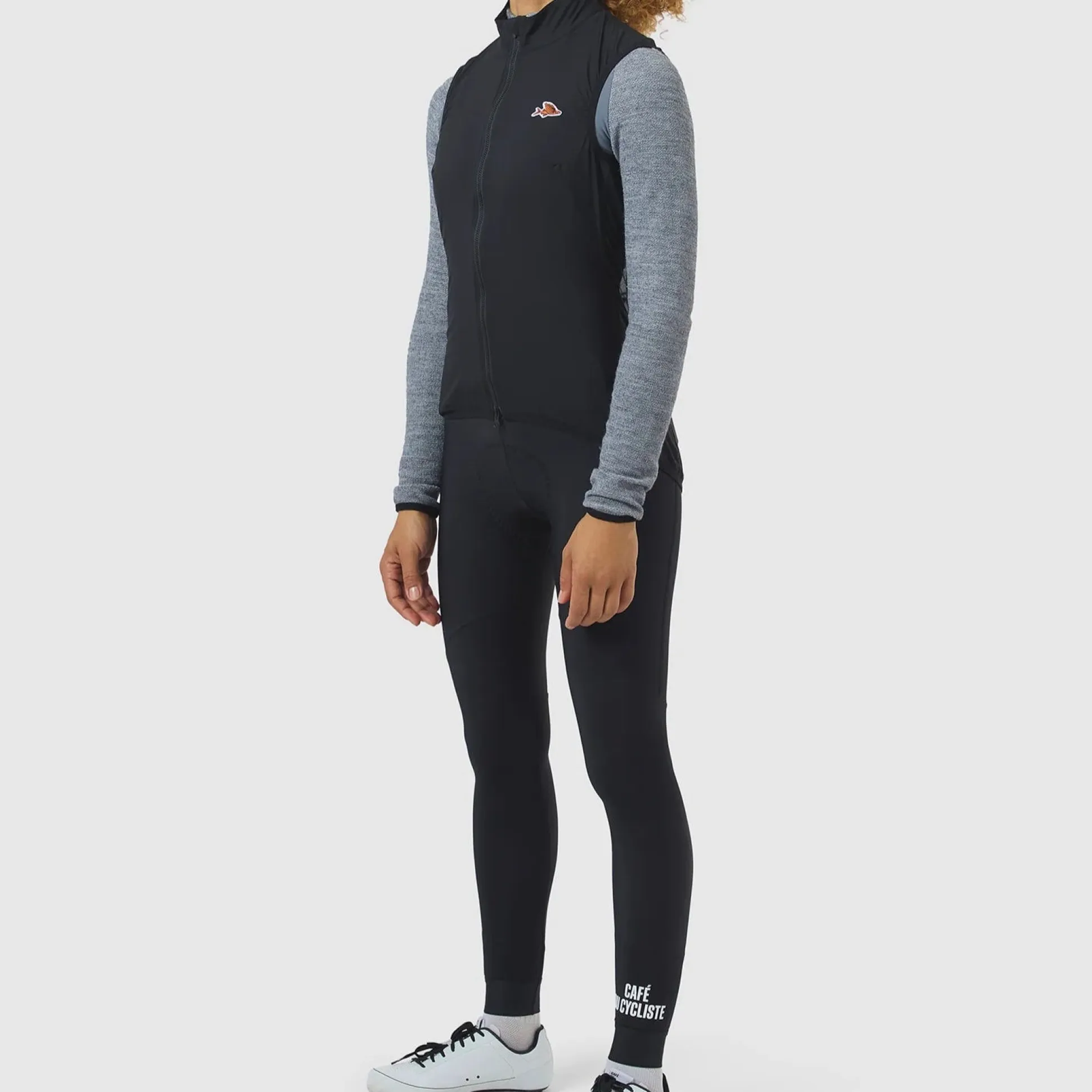 Gilet donna Cafe du Cycliste Edith - Nero
