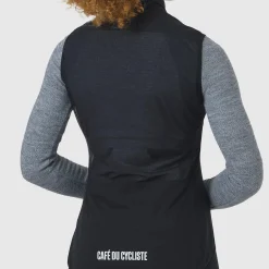 Gilet donna Cafe du Cycliste Edith - Nero