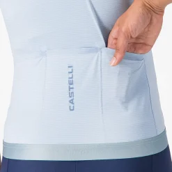 Gilet donna Castelli Espresso 2 - Azzurro