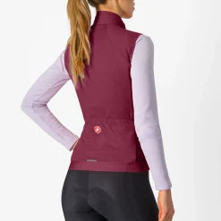 Gilet donna Castelli Espresso - Bordeaux