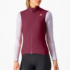 Gilet donna Castelli Espresso - Bordeaux