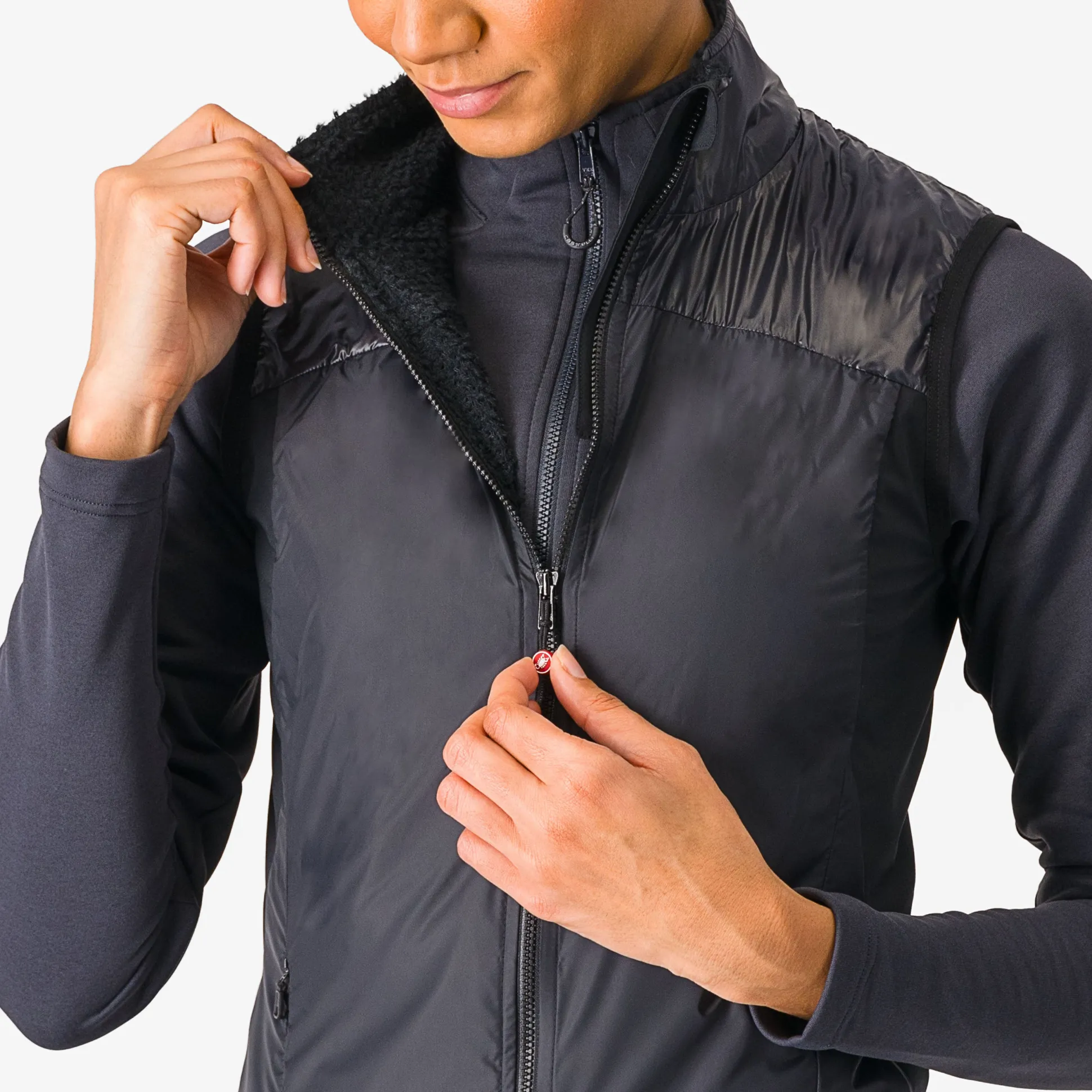 Gilet donna Castelli Unlimited Puffy - Nero