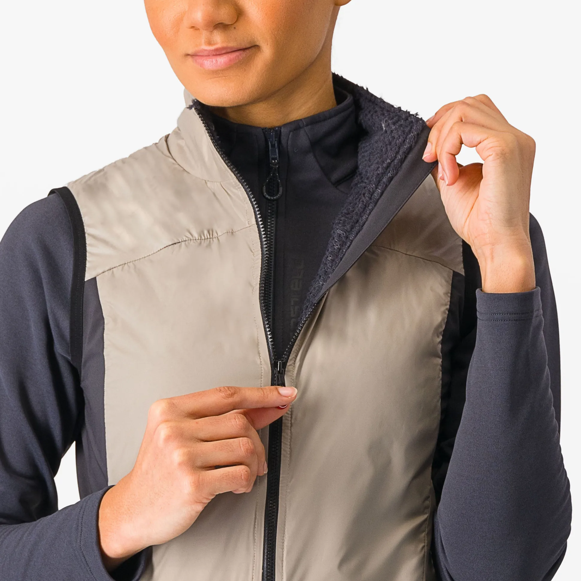 Gilet donna Castelli Unlimited Puffy - Beige