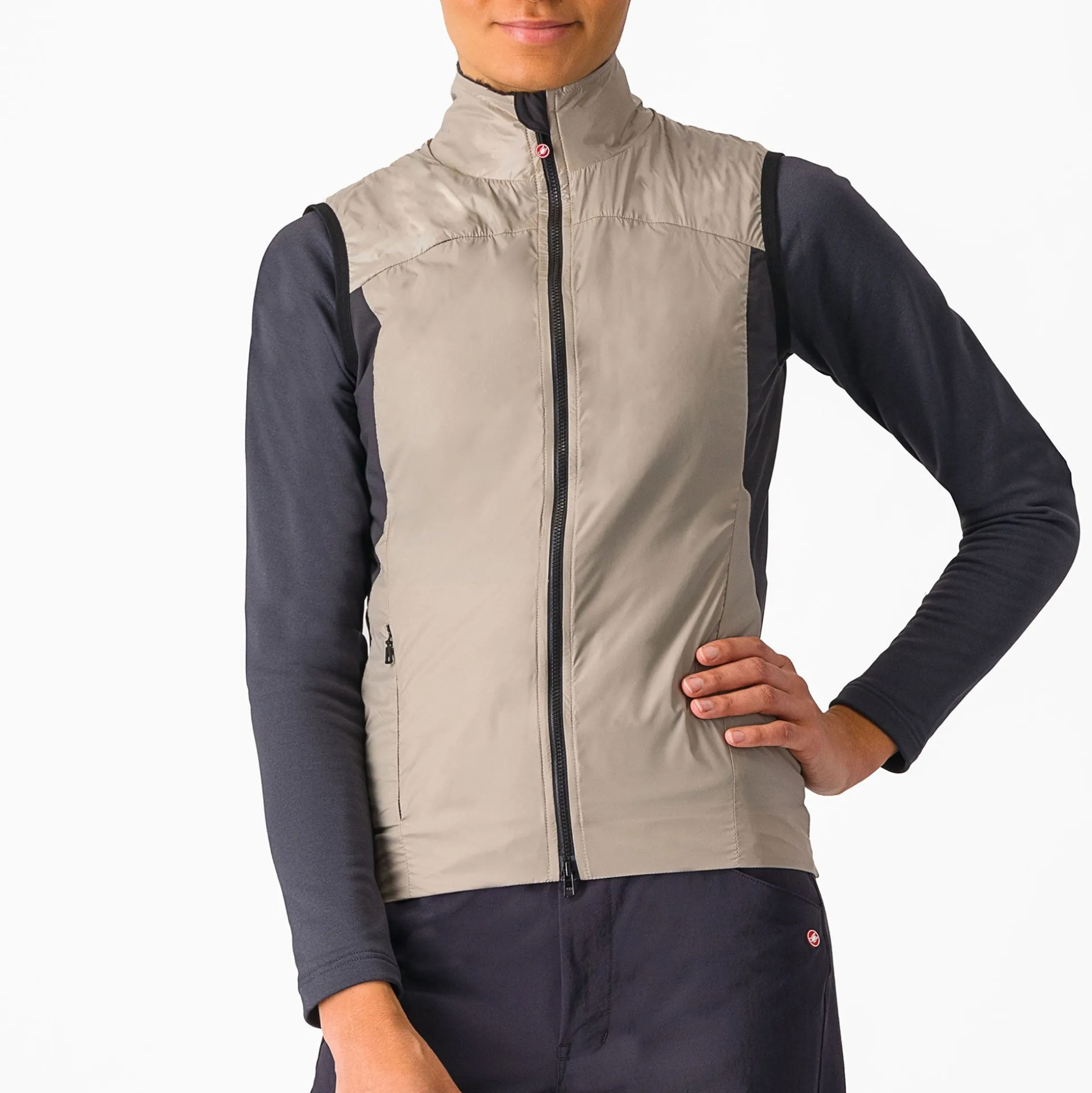 Gilet donna Castelli Unlimited Puffy - Beige