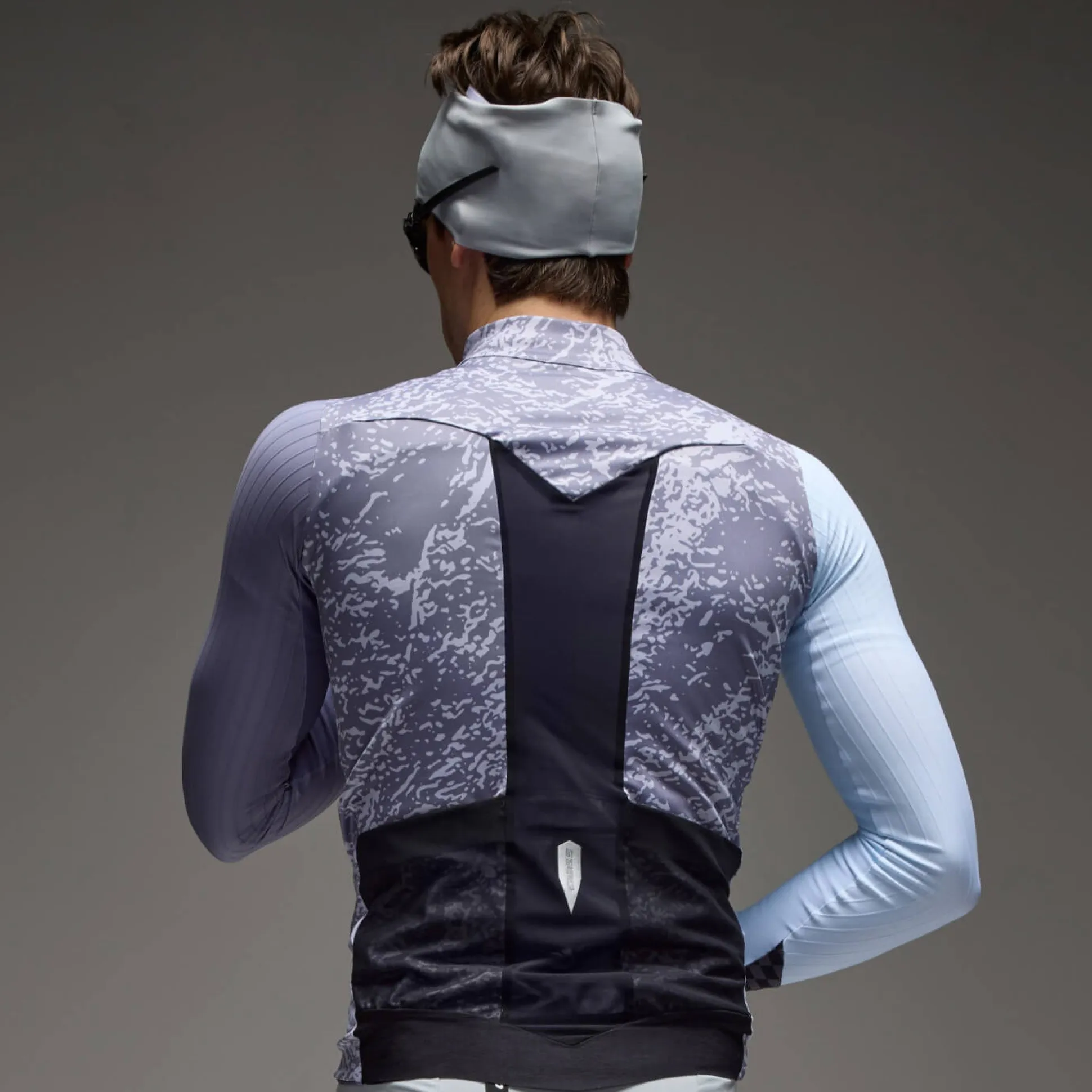 Gilet Q36.5 Gregarius Hybrid Alpi Camo - Blu