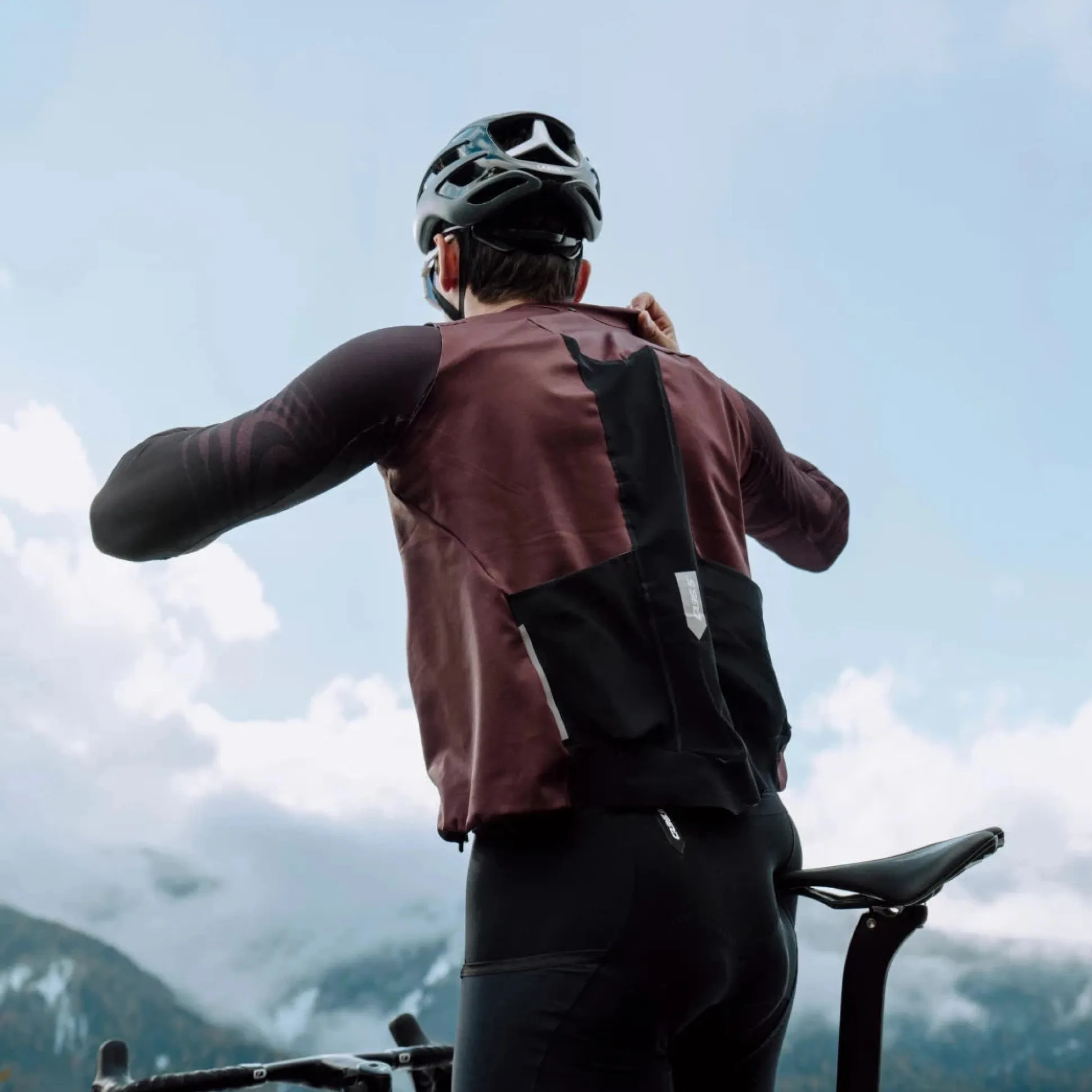 Gilet Q36.5 Gregarius Hybrid - Marrone