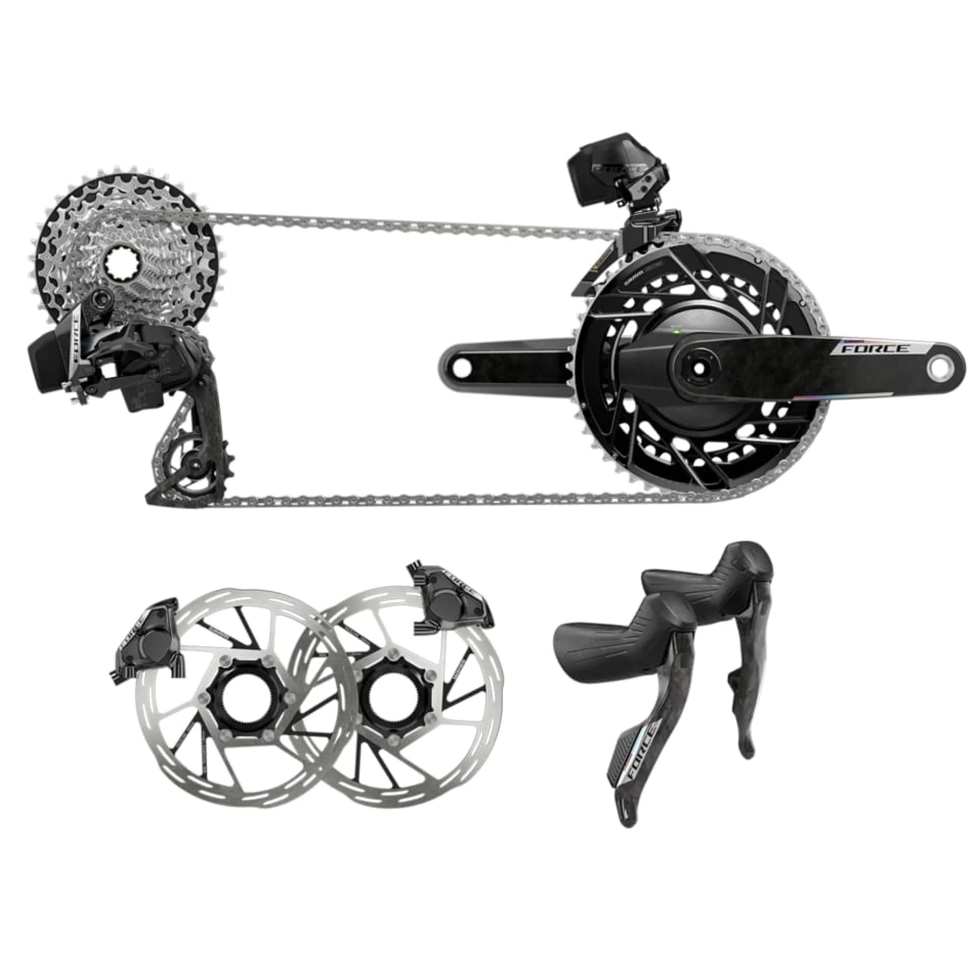 Gruppo SRAM Force AXS E1 Powermeter 10/36T - 50/37D