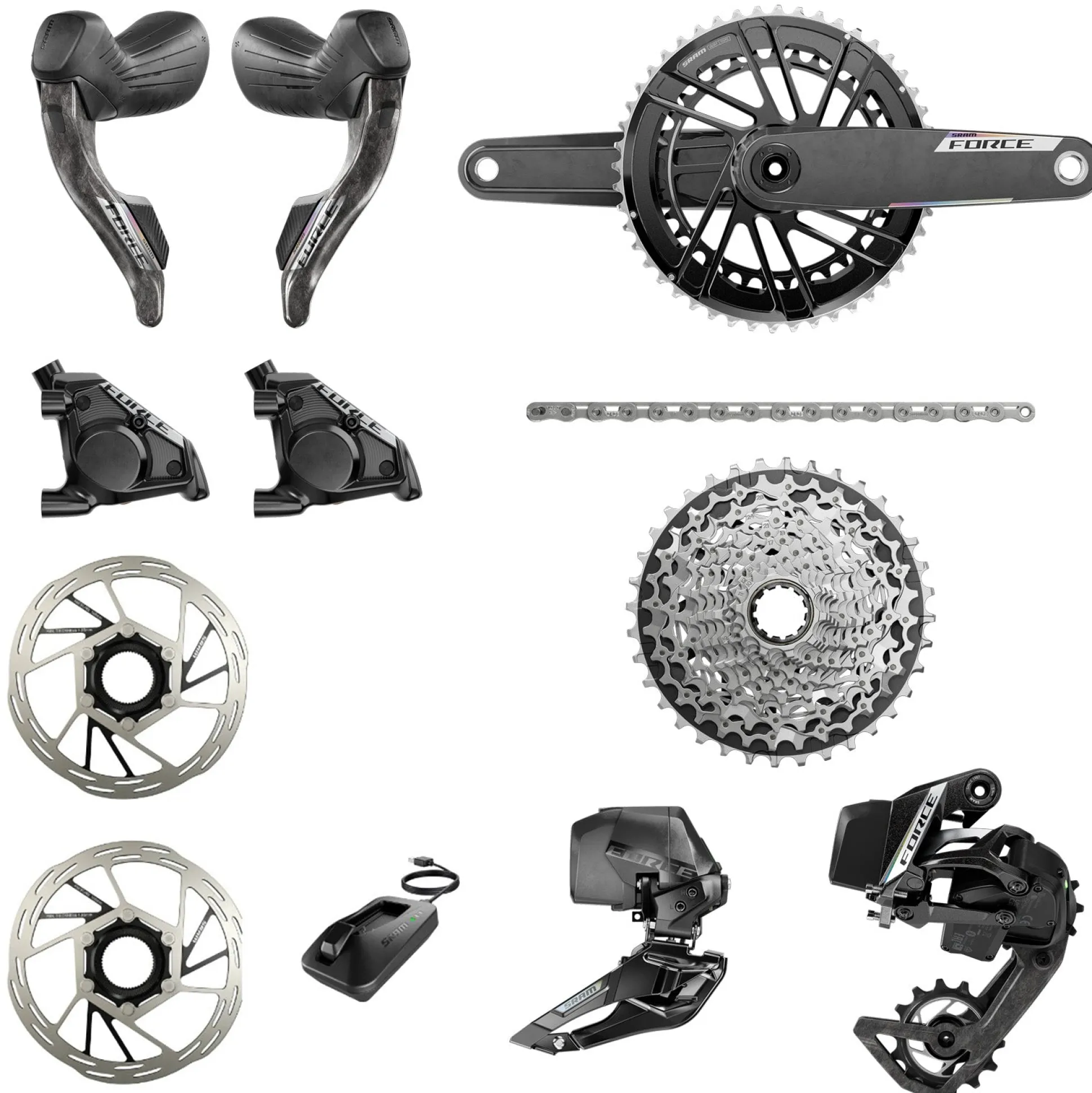 Gruppo SRAM Force AXS E1 10/33T - 50/37D
