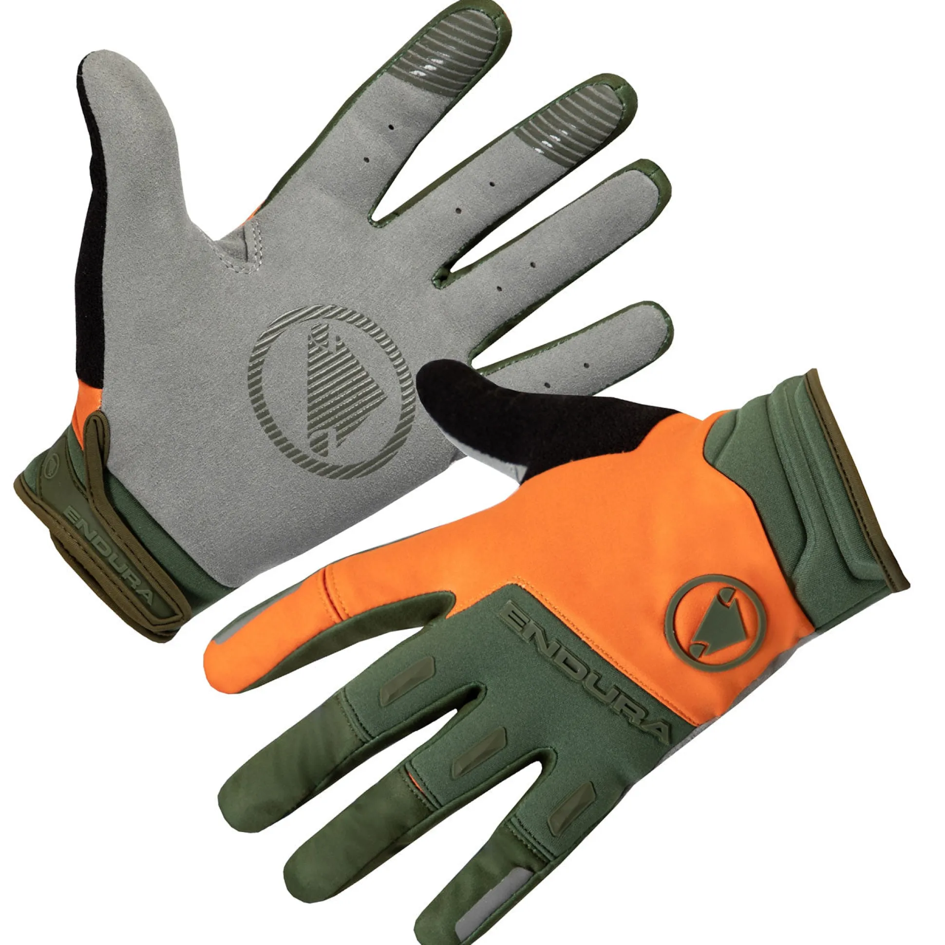 Guanti Endura Singletrack Windproof - Arancio verde